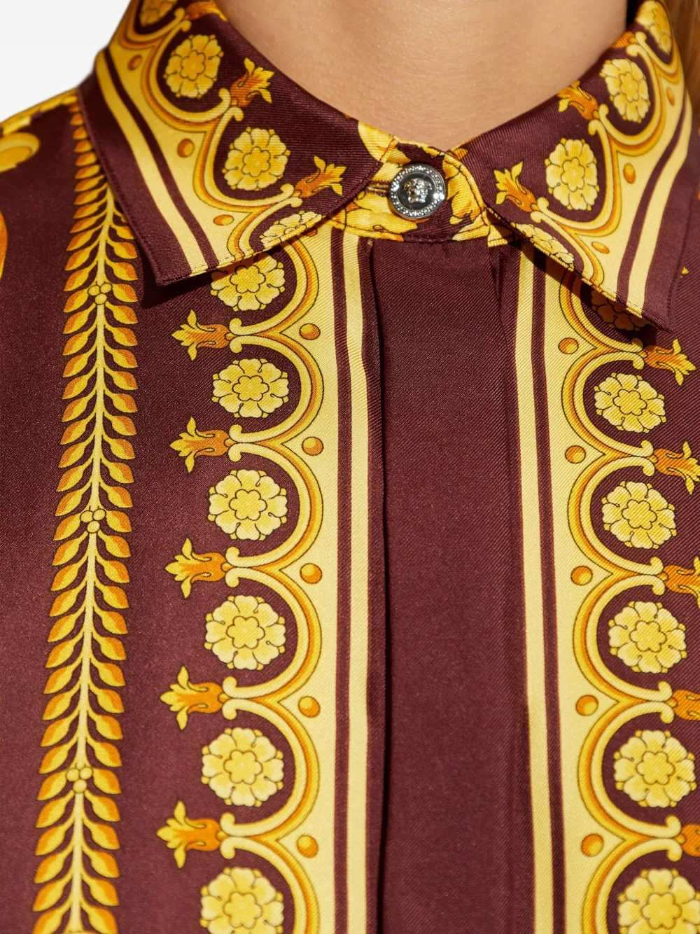 Versace Women Floral Silk Blouse VERSACE