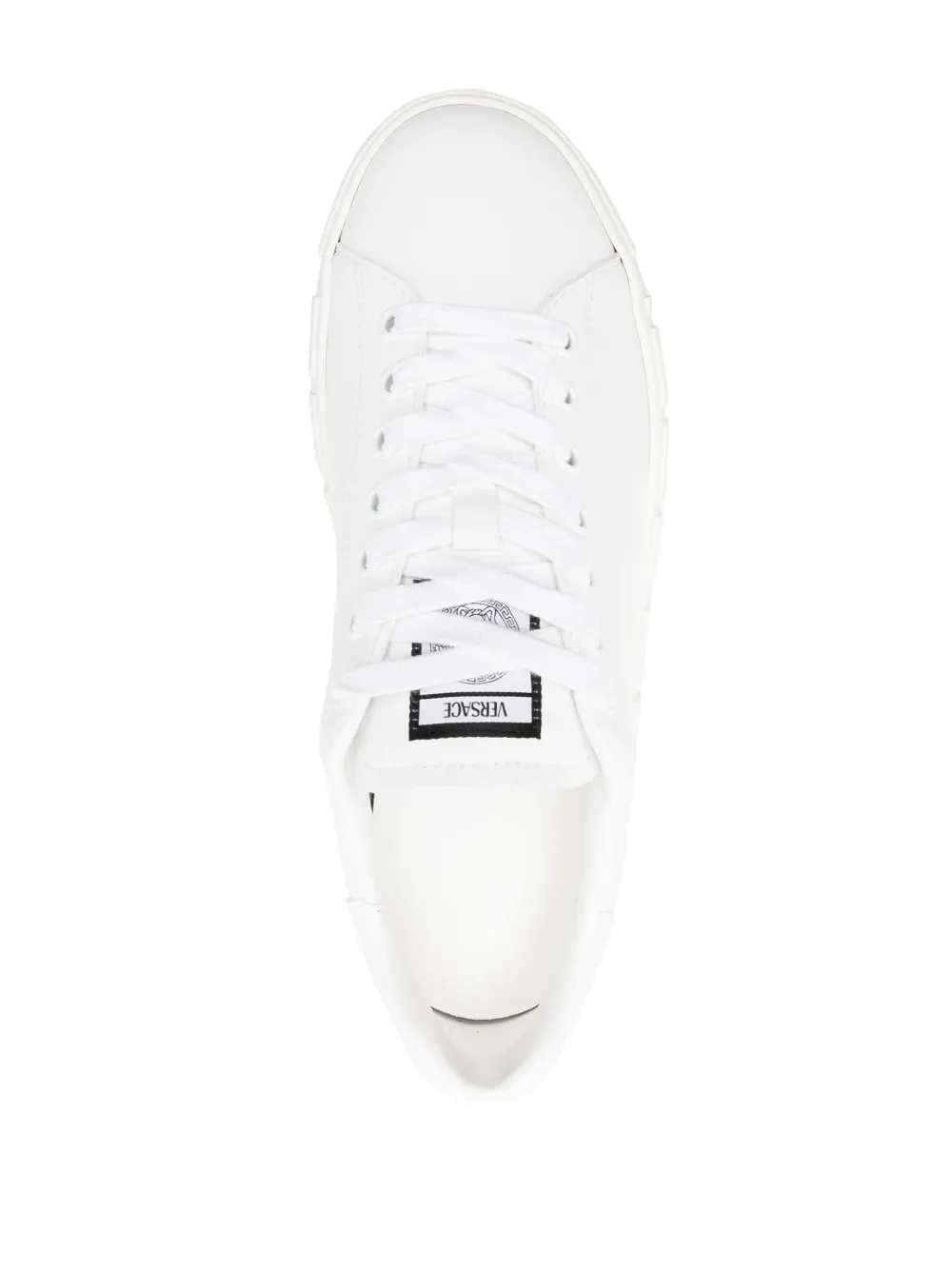 Versace Women Greca Print Leather Sneakers VERSACE