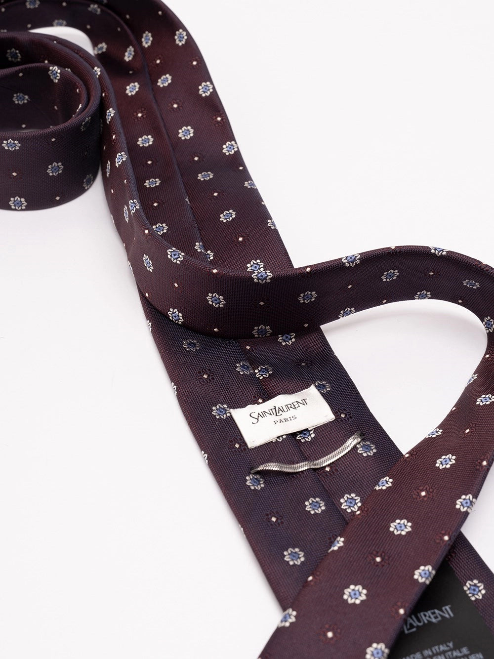 Saint Laurent Men Tie In Silk Jacquard SAINT LAURENT