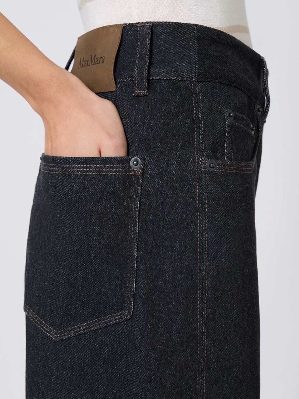 Max Mara Women Denim-Effect Jersey Trousers - Navy Blue MAX MARA
