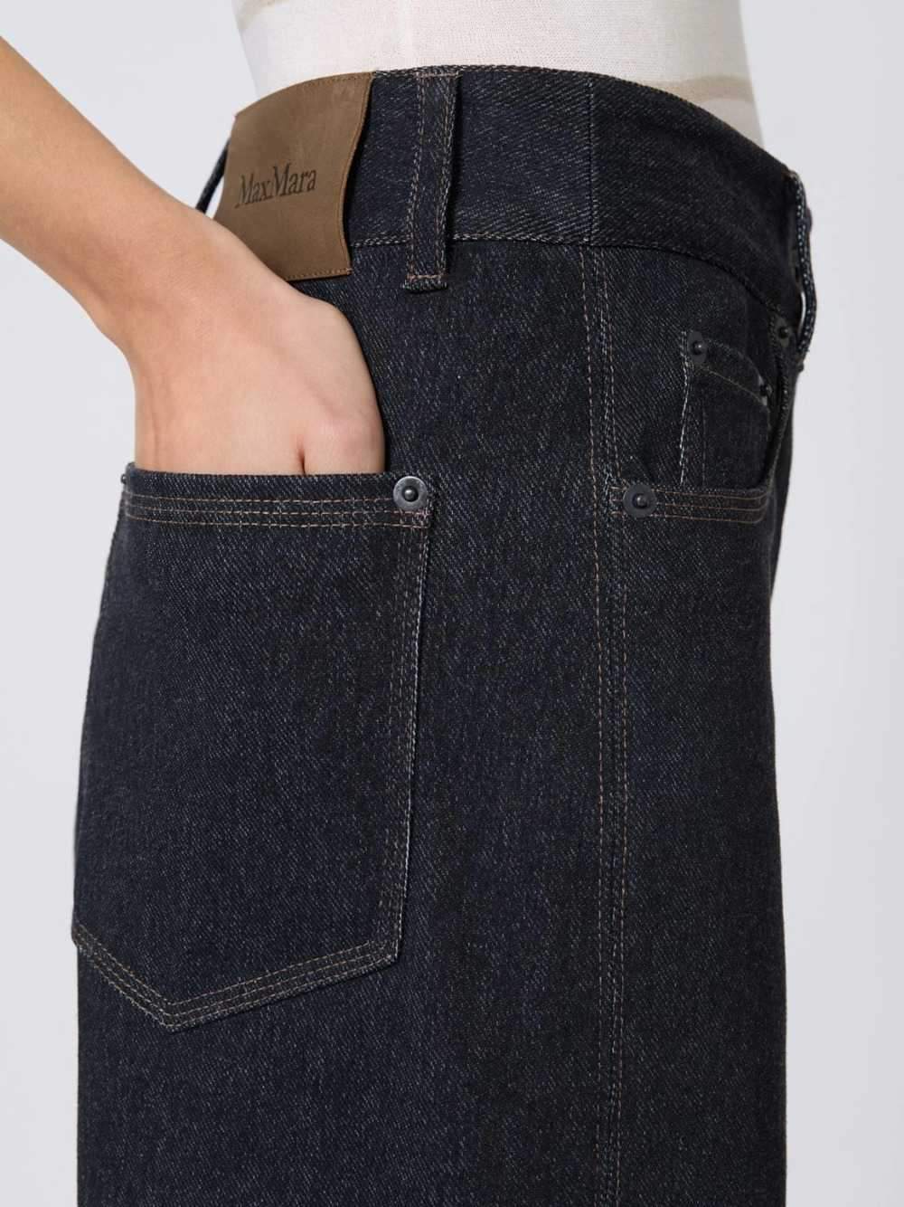 Max Mara Women Denim-Effect Jersey Trousers - Navy Blue MAX MARA