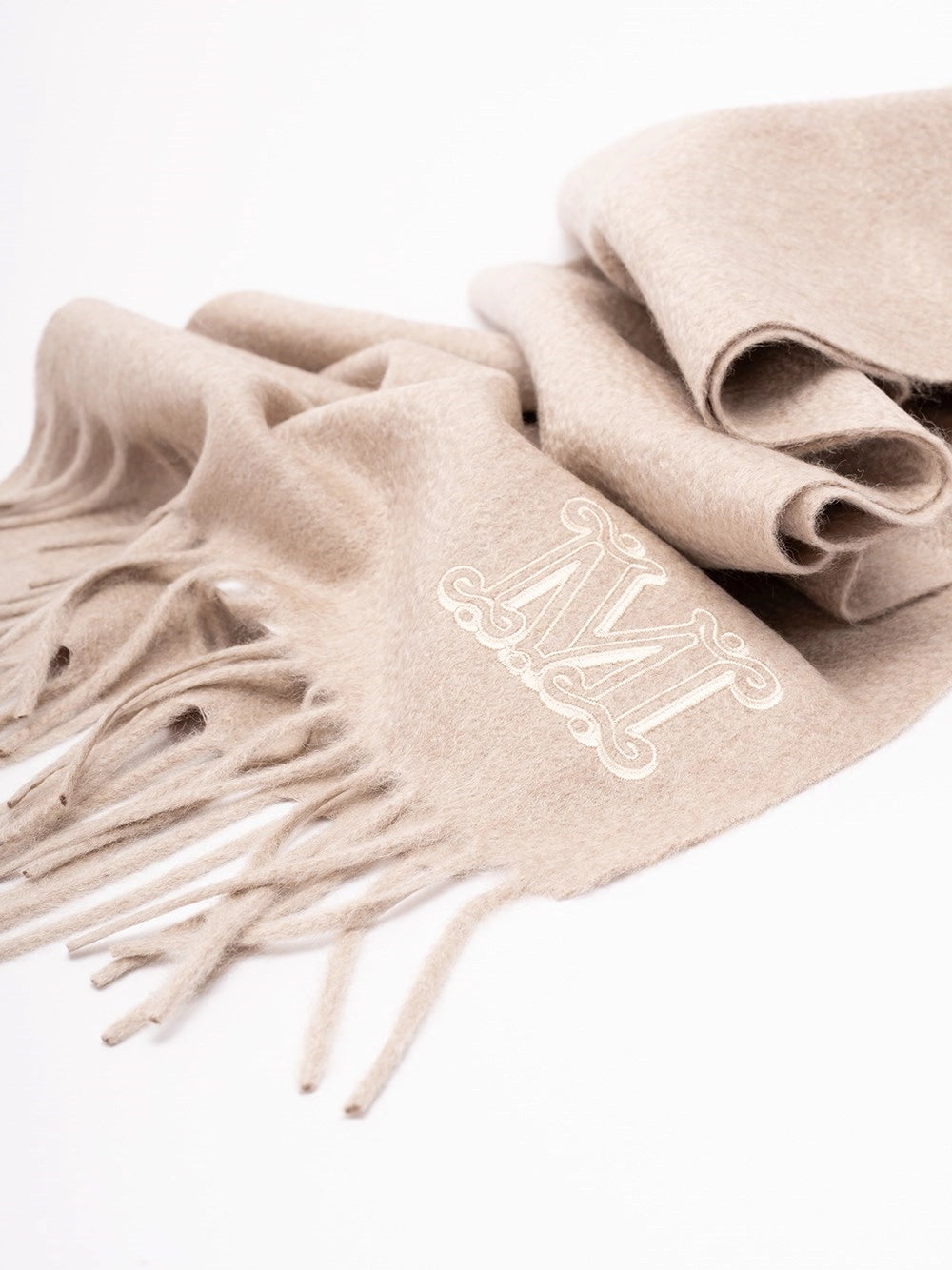 Max Mara Women Monogram Embroidered Cashmere Stole MAX MARA