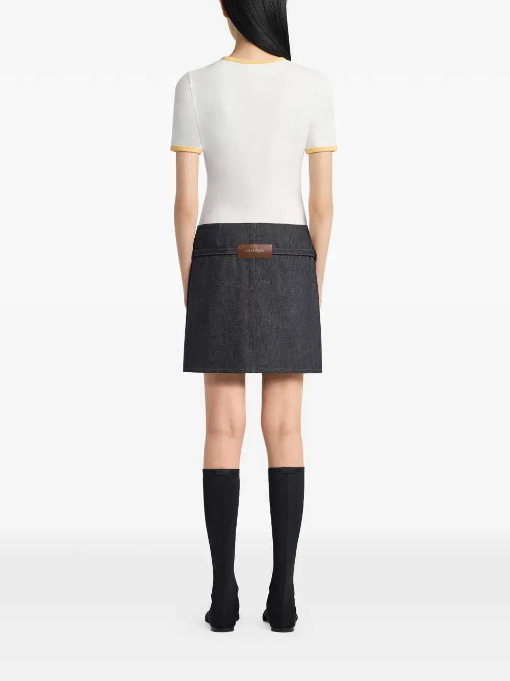 Courreges Women T-Shirt With Contrasting Trim COURREGES