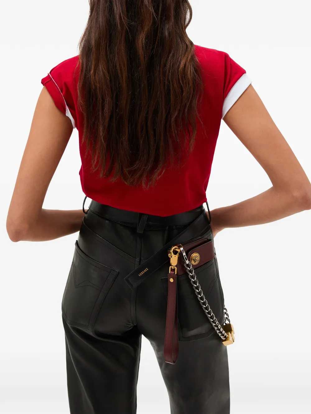 Versace Women Stretch Cotton Jersey T-Shirt VERSACE