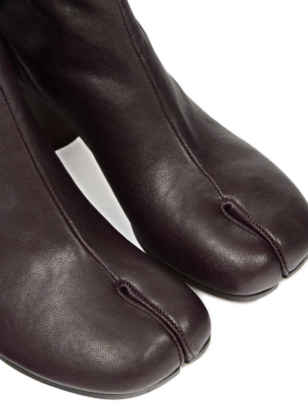 Maison Margiela Women Leather Tabi Ankle Boots