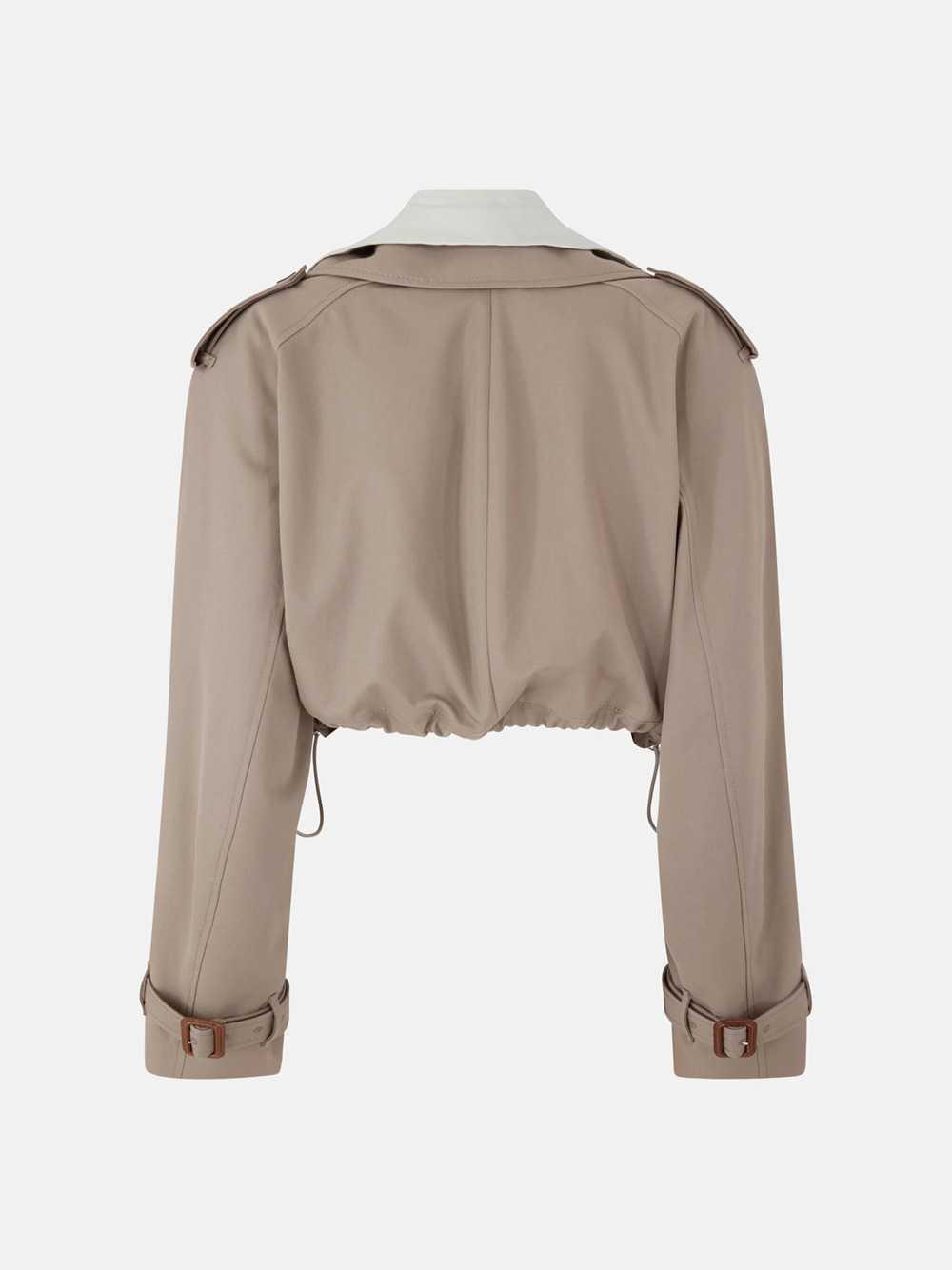 The Attico Women Short Gabardine Trench Coat THE ATTICO