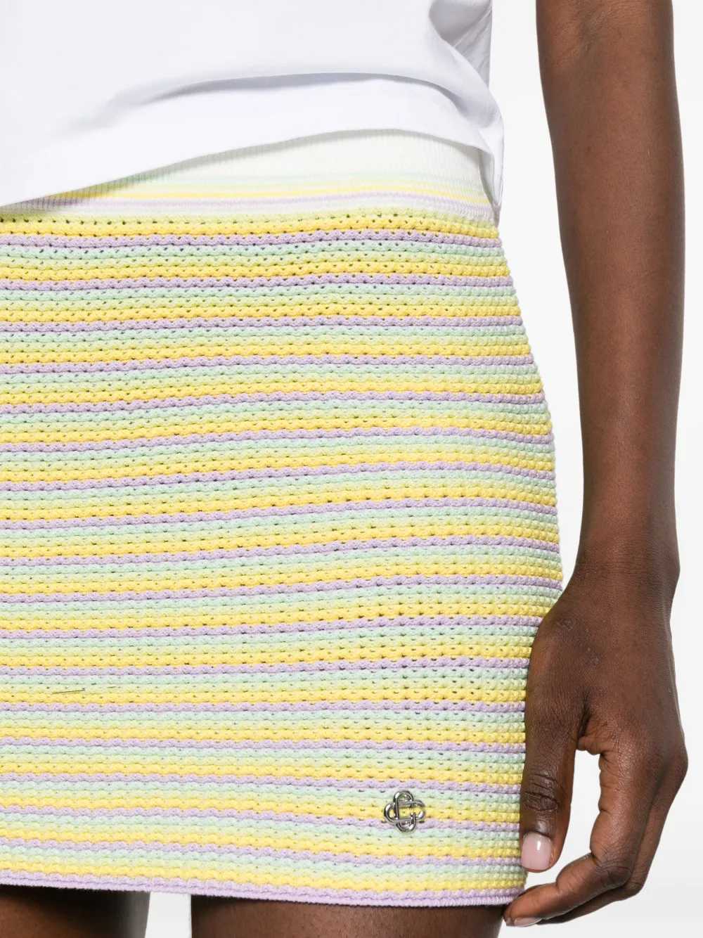 Casablanca Women Striped Bourgeois-Style Miniskirt CASABLANCA