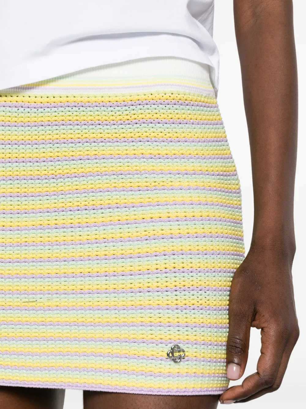 Casablanca Women Striped Bourgeois-Style Miniskirt CASABLANCA