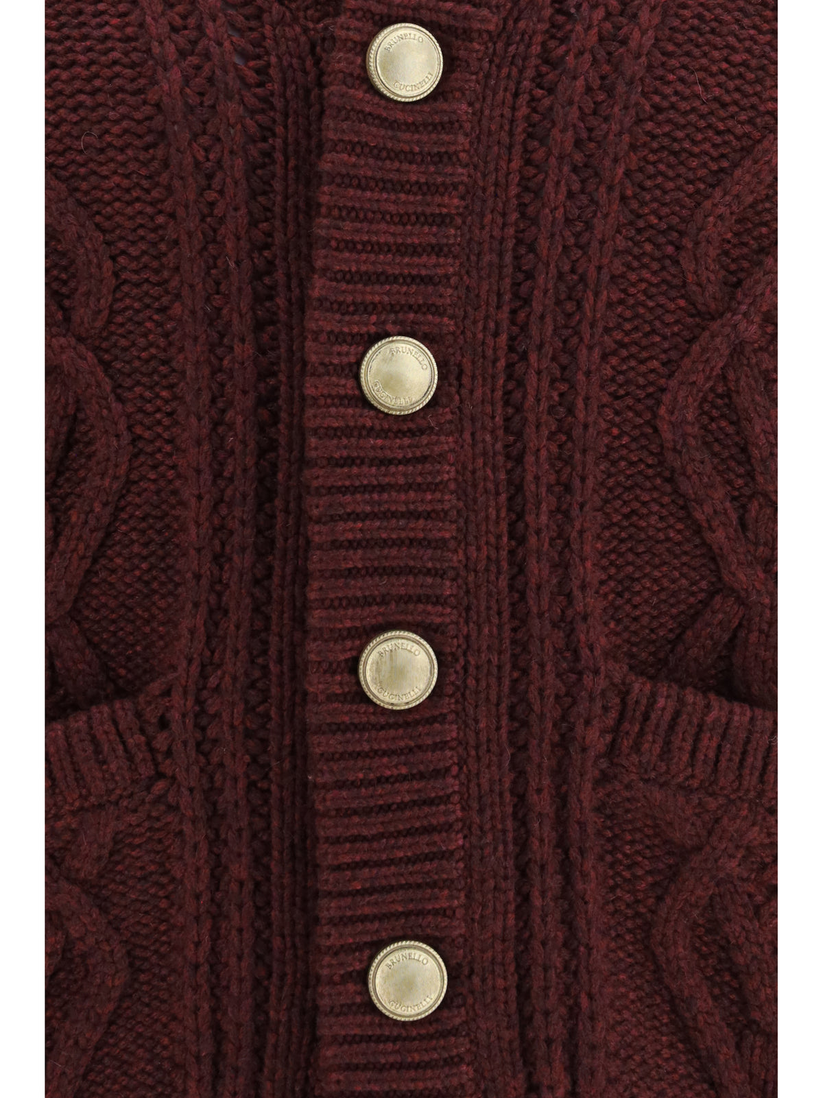 Brunello Cucinelli Men Cable-Knit Cashmere Cardigan