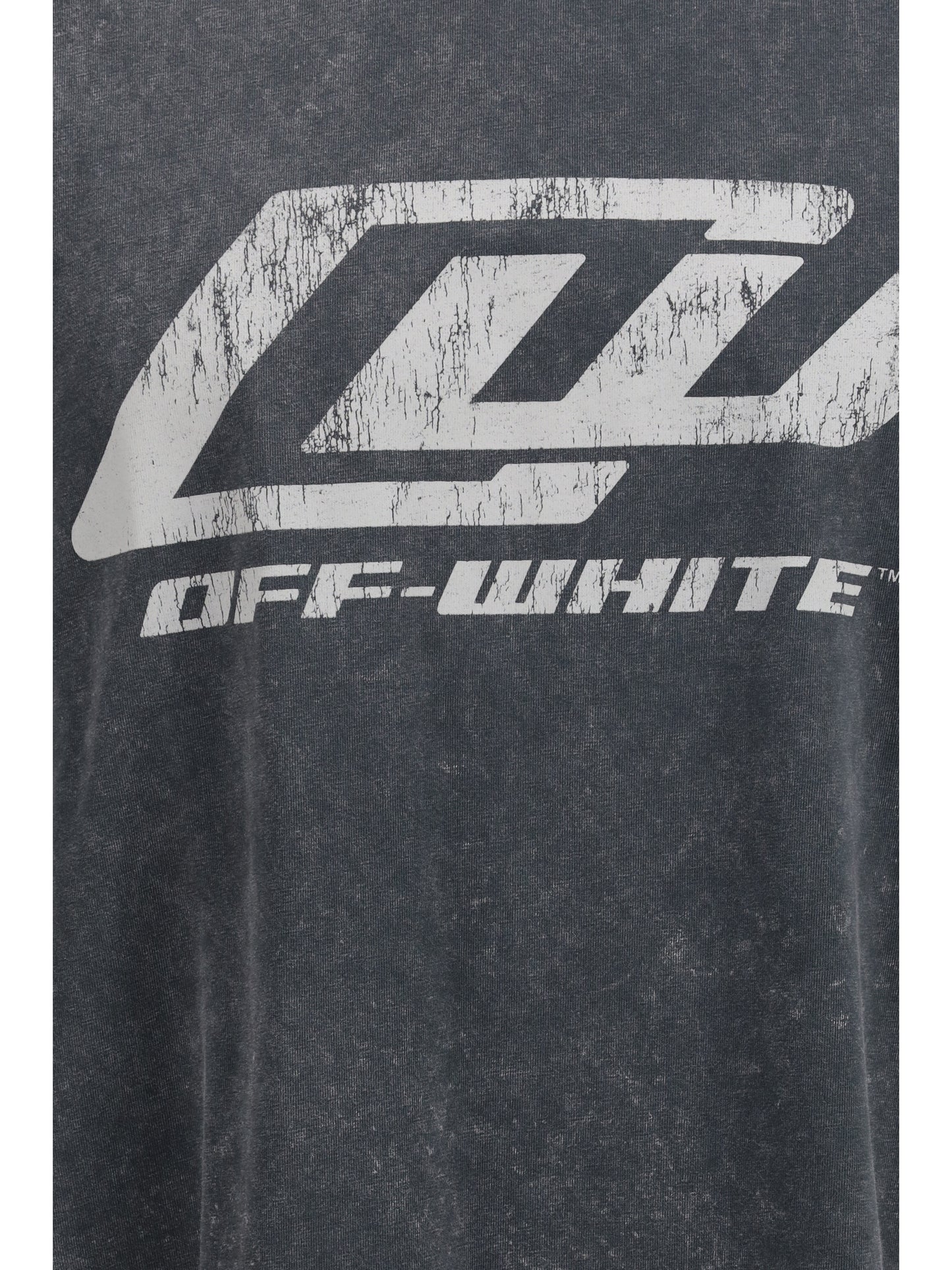 Off-White Men Racing Skate T-Shirt With Print OFF-WHITE