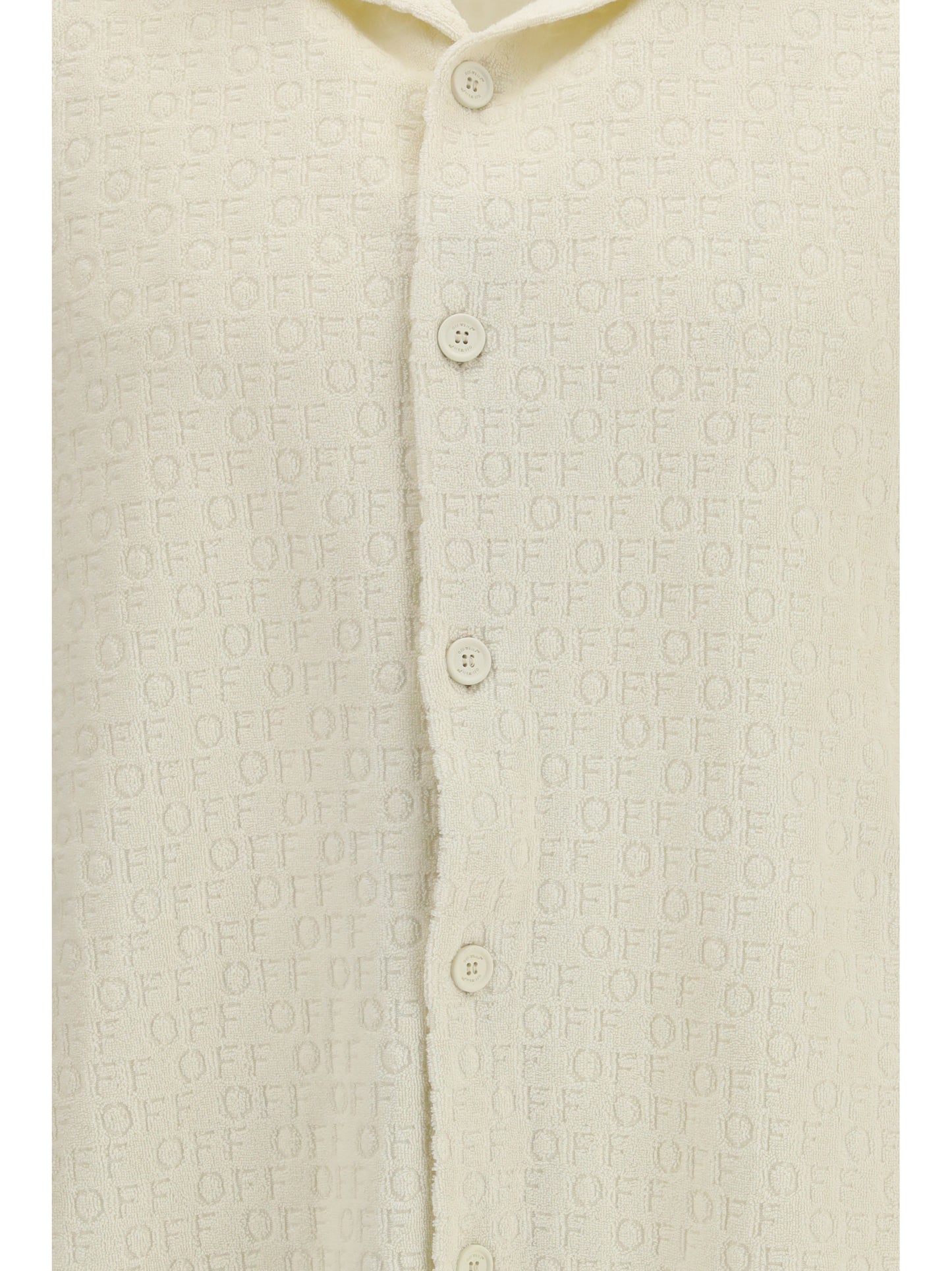 Off-White Men Off Terry Bowling Shirt OFF-WHITE