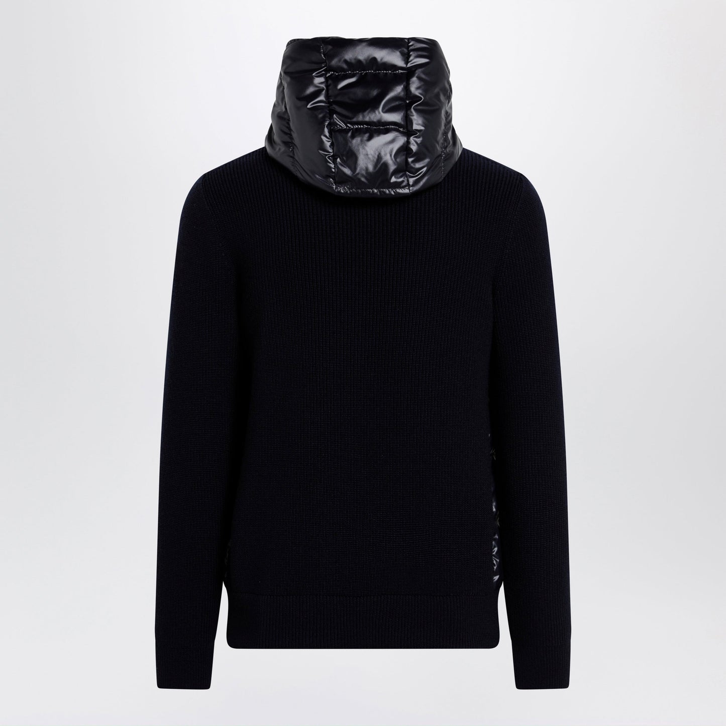 Moncler Blue Padded Wool Zip-Up Hoodie Men MONCLER