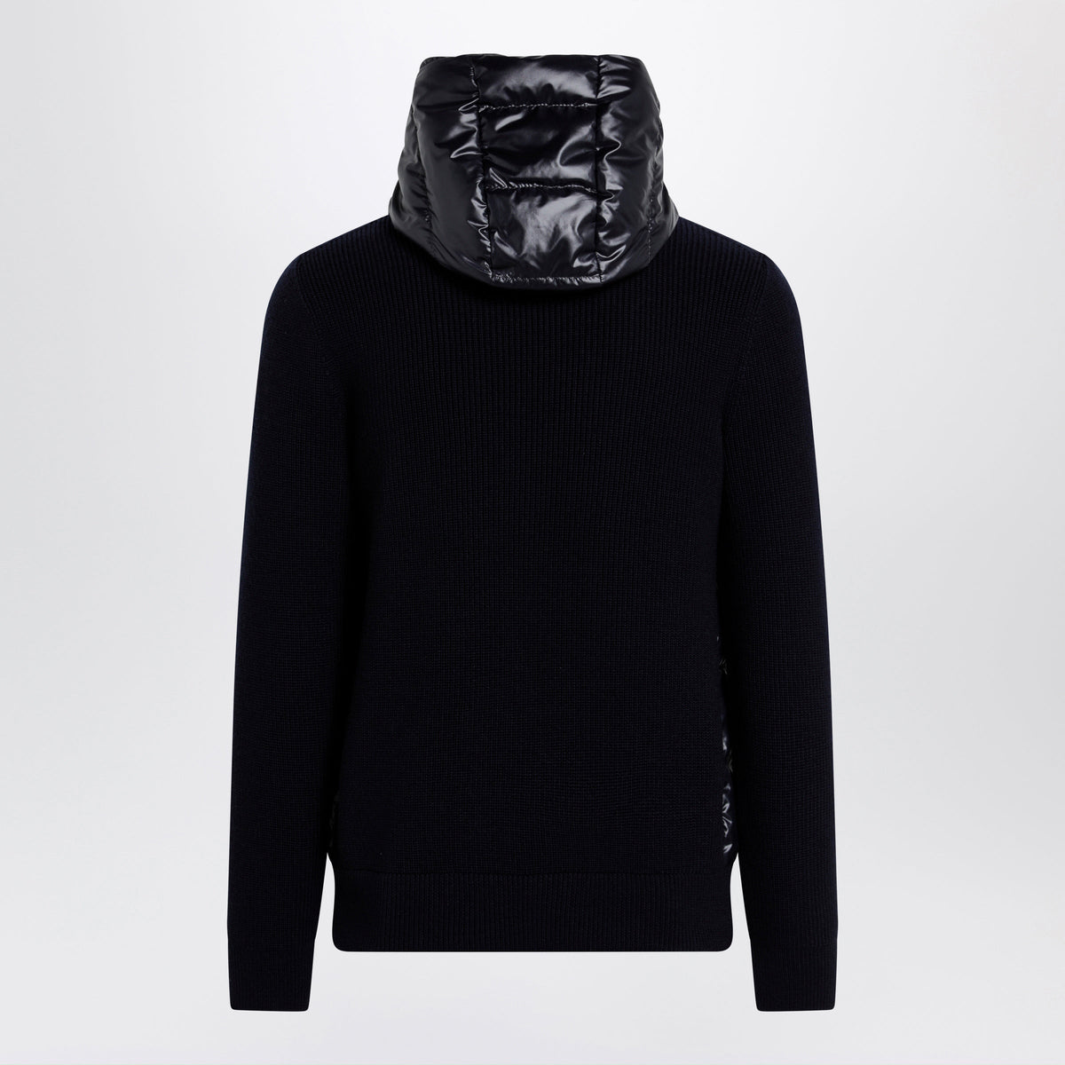 Moncler Blue Padded Wool Zip-Up Hoodie Men MONCLER