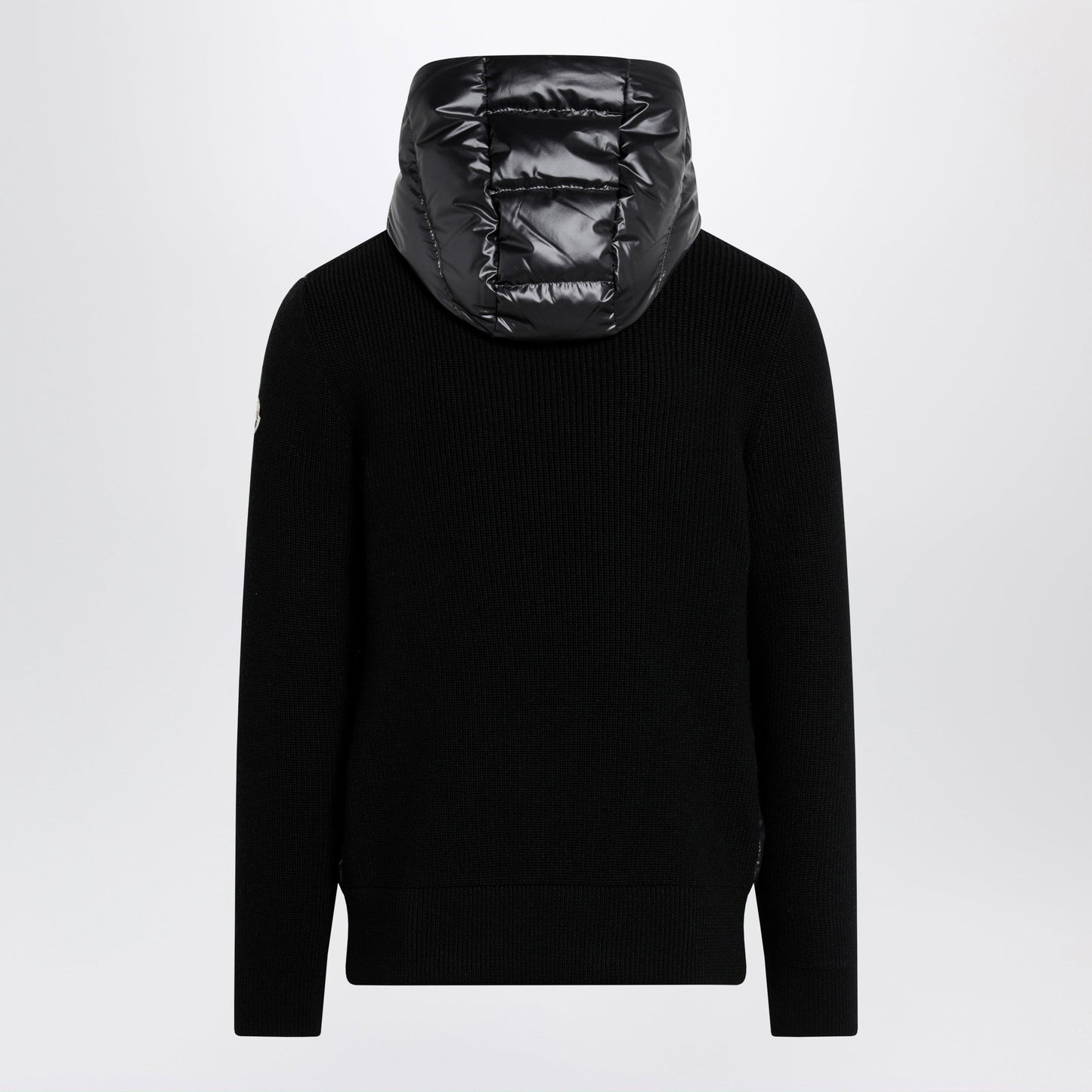 Moncler Black Padded Wool Zip-Up Hoodie Men MONCLER