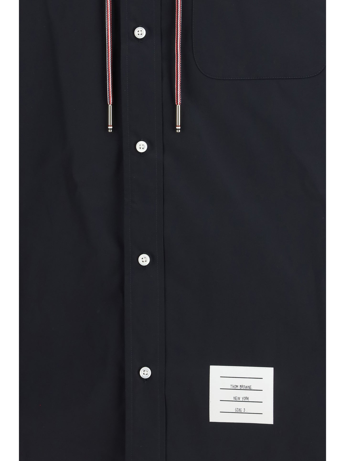 Thom Browne Men Nylon Cotton Hooded Jacket THOM BROWNE