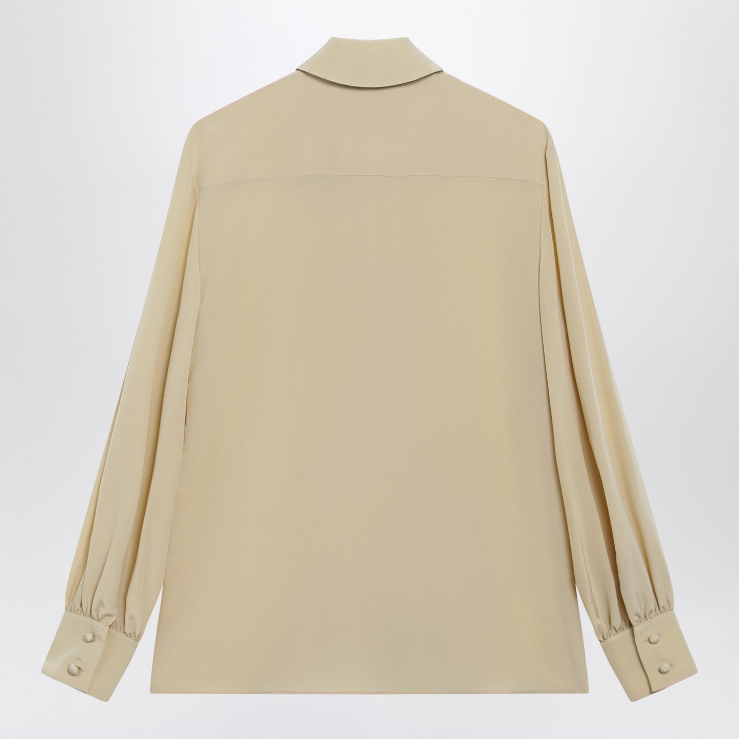 Valentino Light Beige Silk Bow Shirt Women VALENTINO
