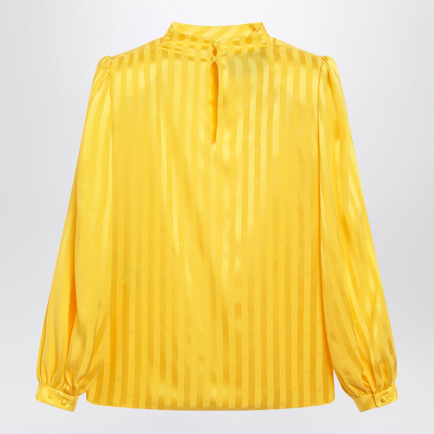 Valentino Vlogo Bright Narciso Jacquard Silk Top Women VALENTINO