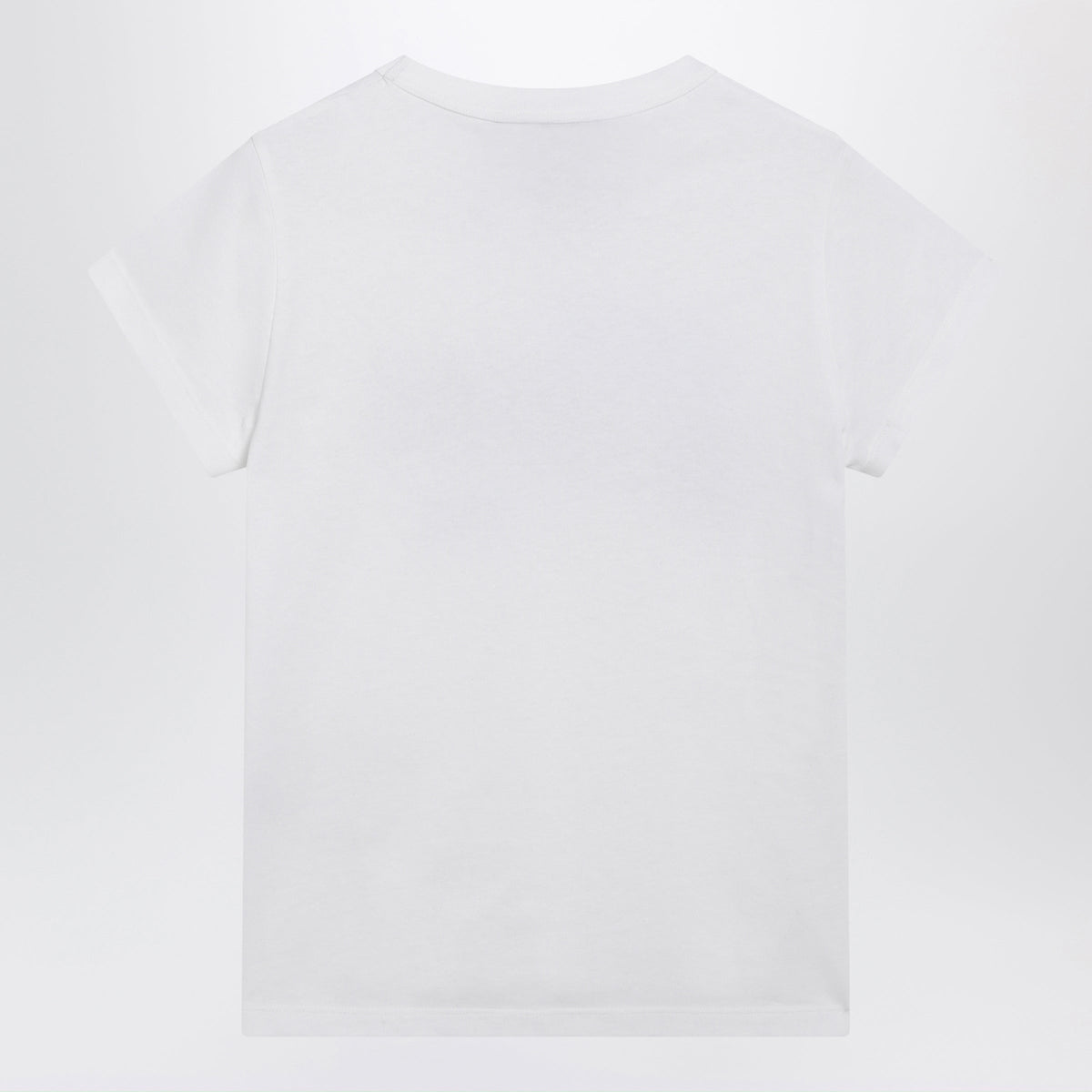 Valentino White Cotton T-Shirt With Logo Print Women VALENTINO