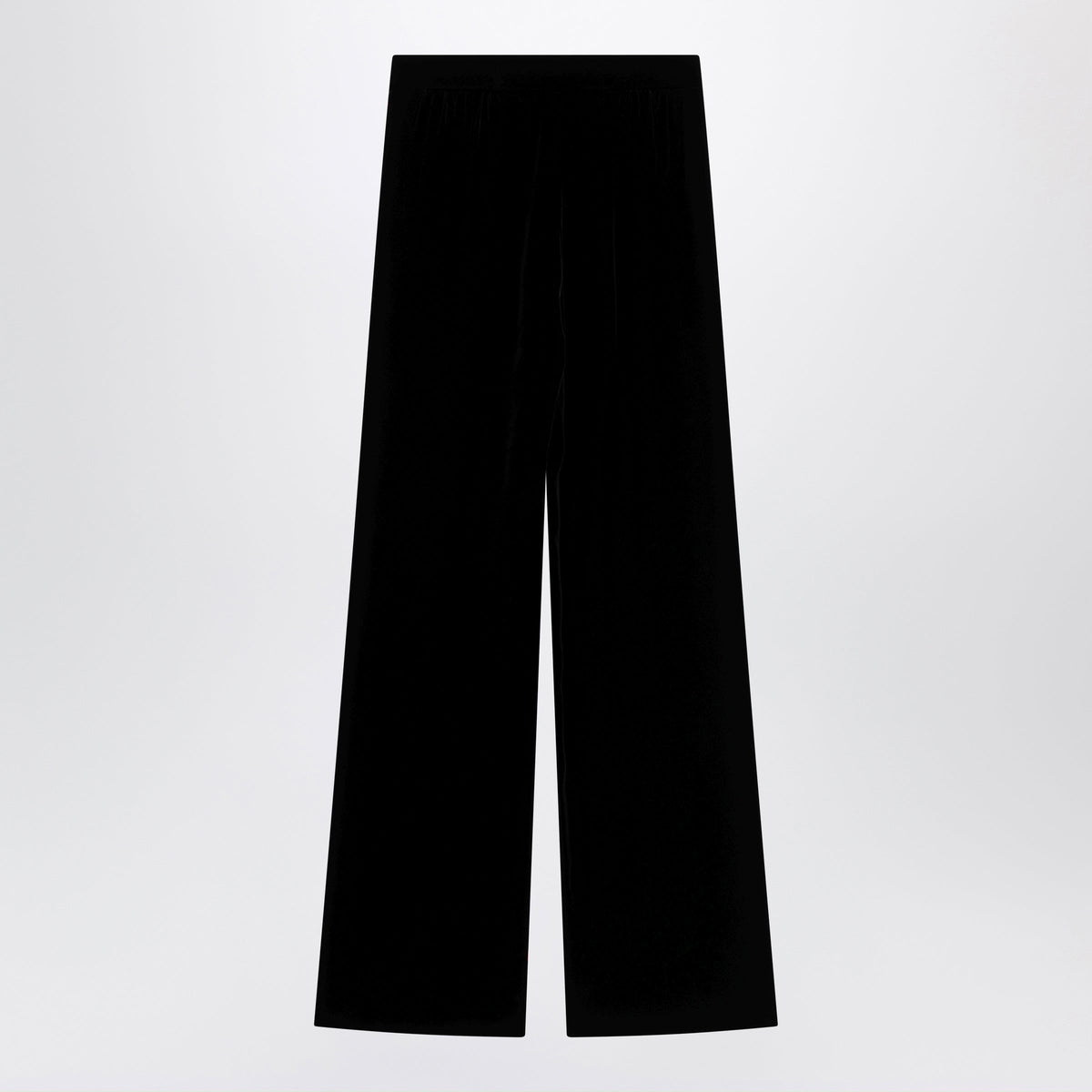 Valentino Black Viscose-Blend Trousers Women VALENTINO