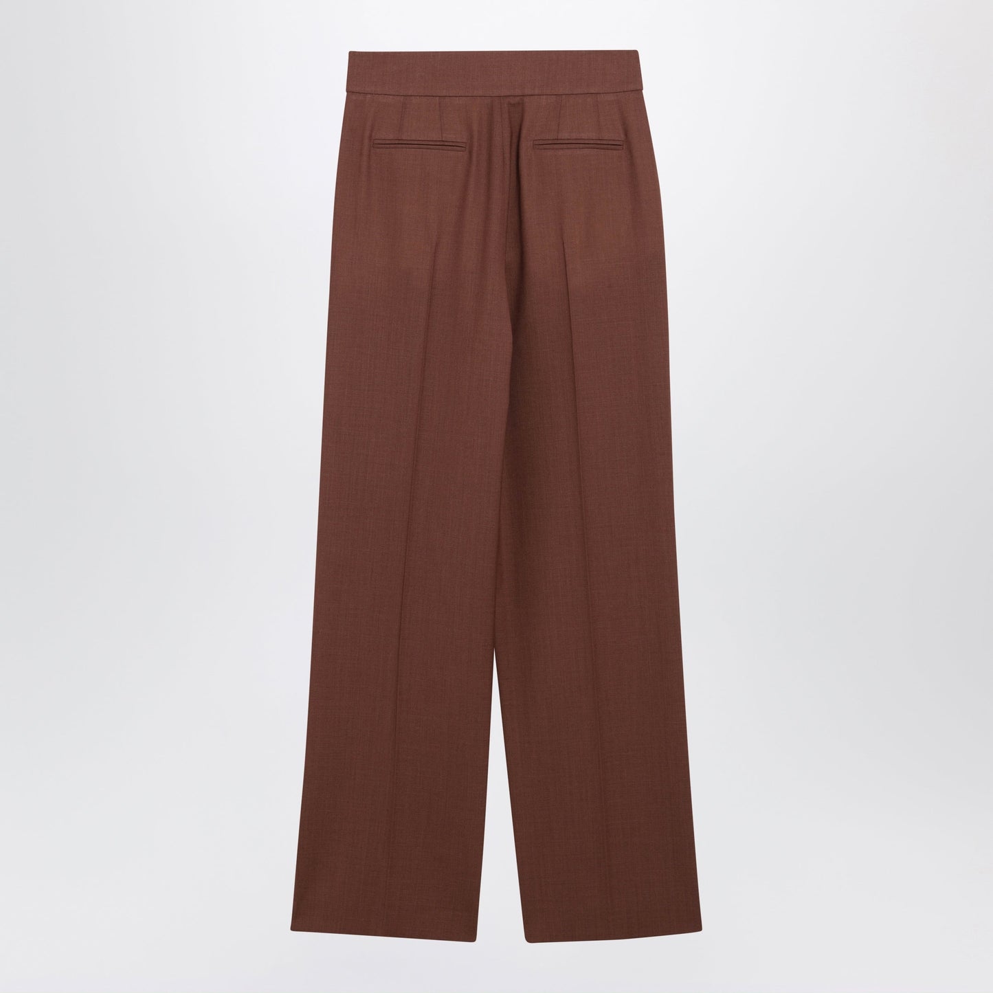 Valentino Light Brown Wool Trousers Women VALENTINO
