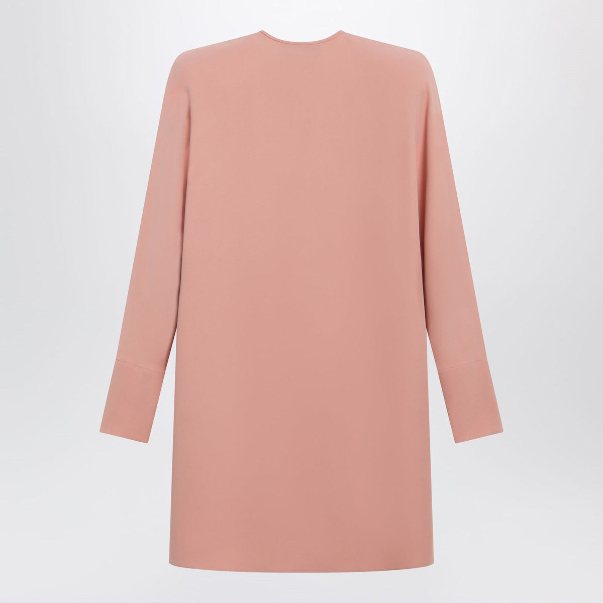 Valentino Pink Silk Short Dress With Embroidered Bows Women VALENTINO