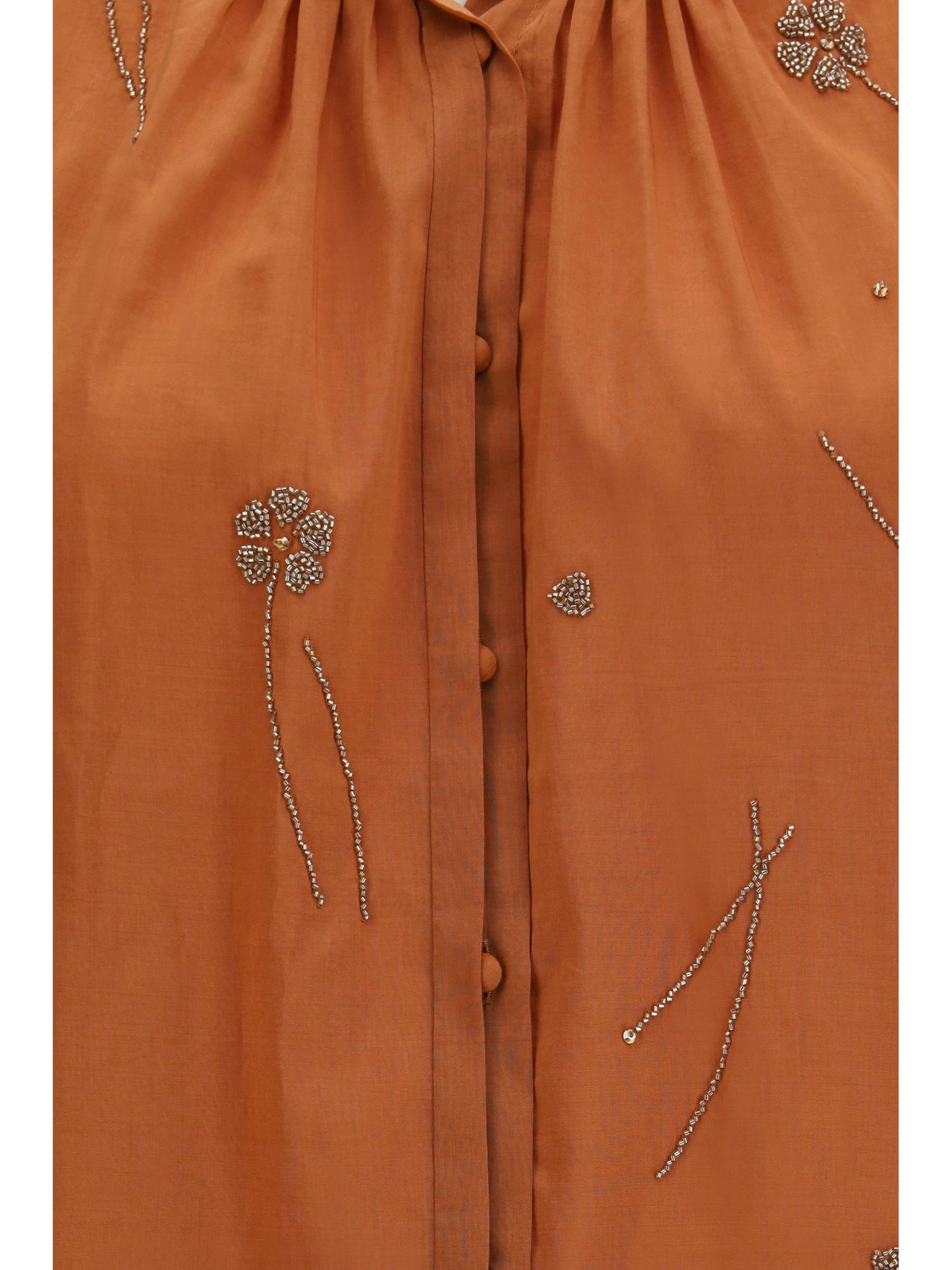 Forte_Forte Women Fleurs D’Orient Embroidered Voile Bohemian Shirt FORTE FORTE