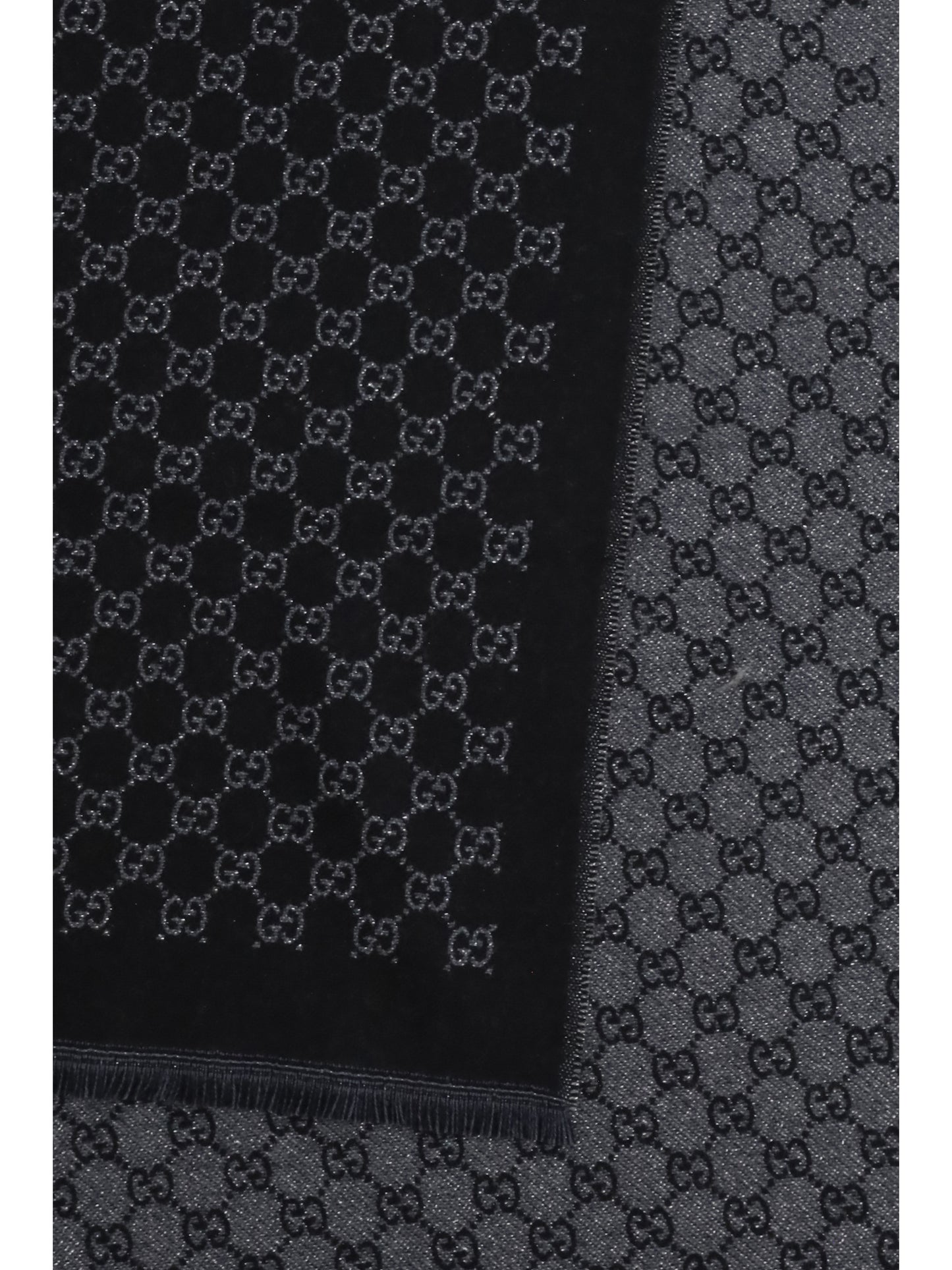 Gucci Women Miss Stenny Gg Monogram Wool Scarf GUCCI