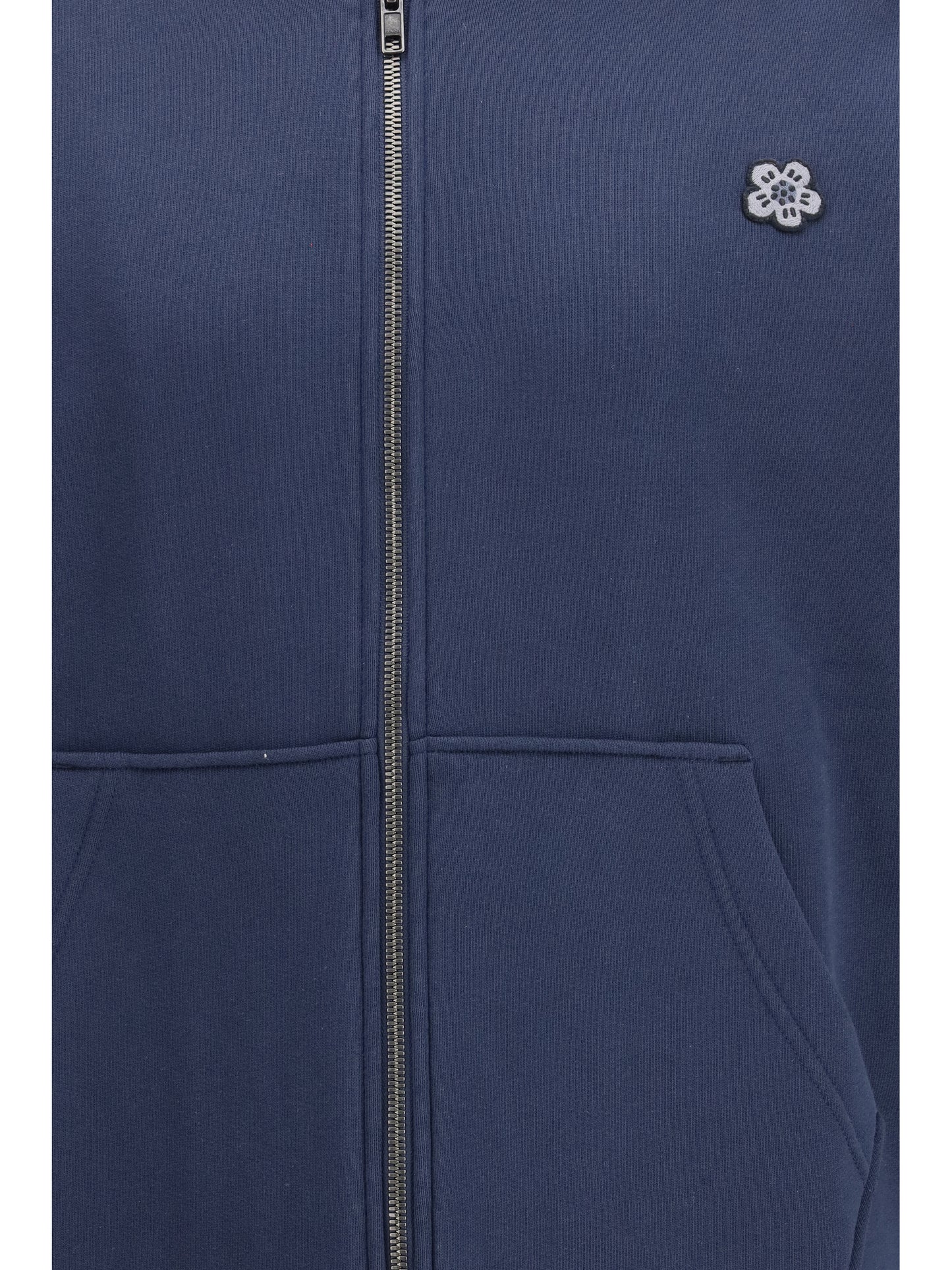 Kenzo Men Boke Flower Embroidered Zip Hoodie KENZO