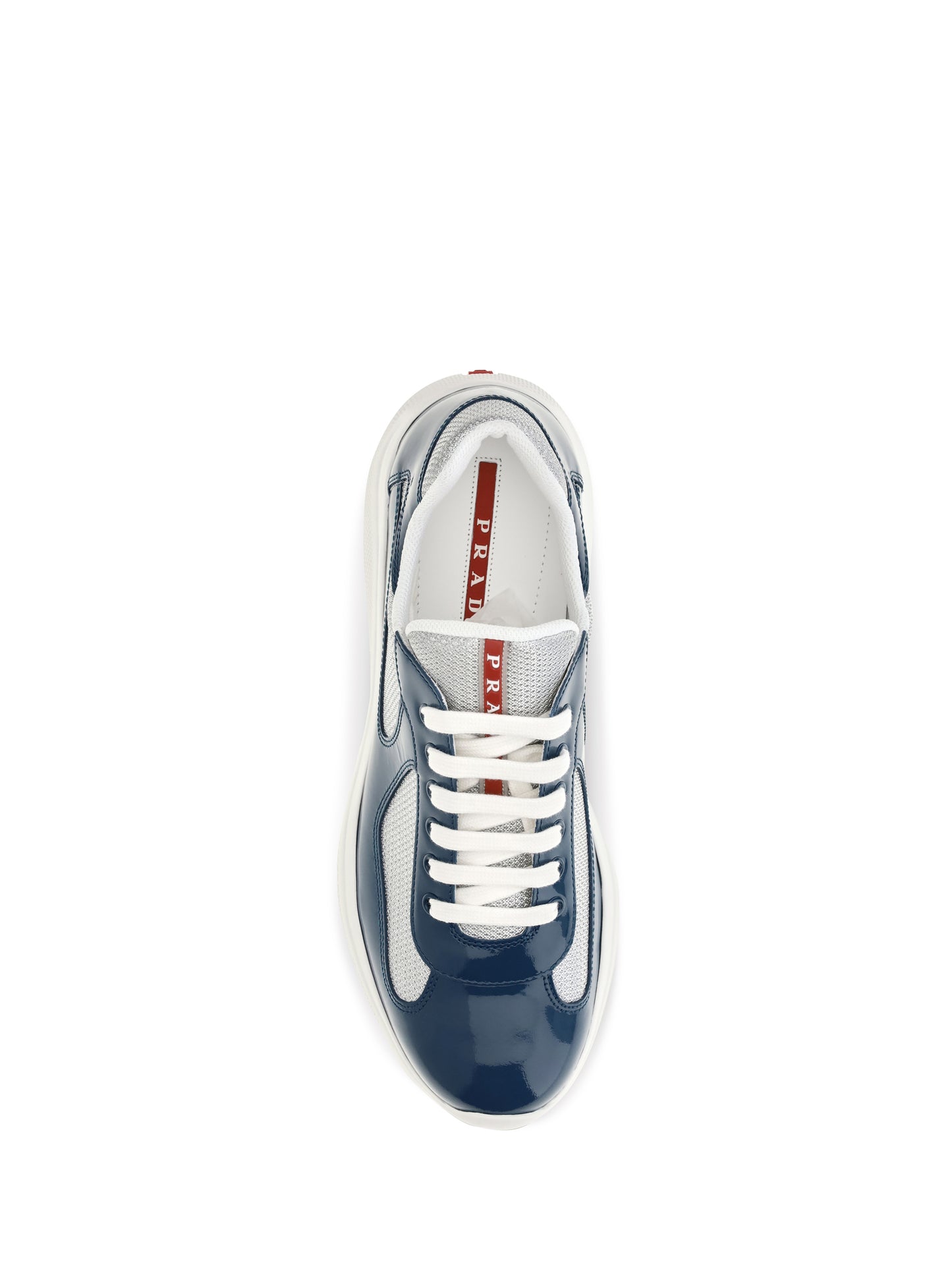 Prada Men America’S Cup Sneakers In Patent Leather And Technical Fabric PRADA
