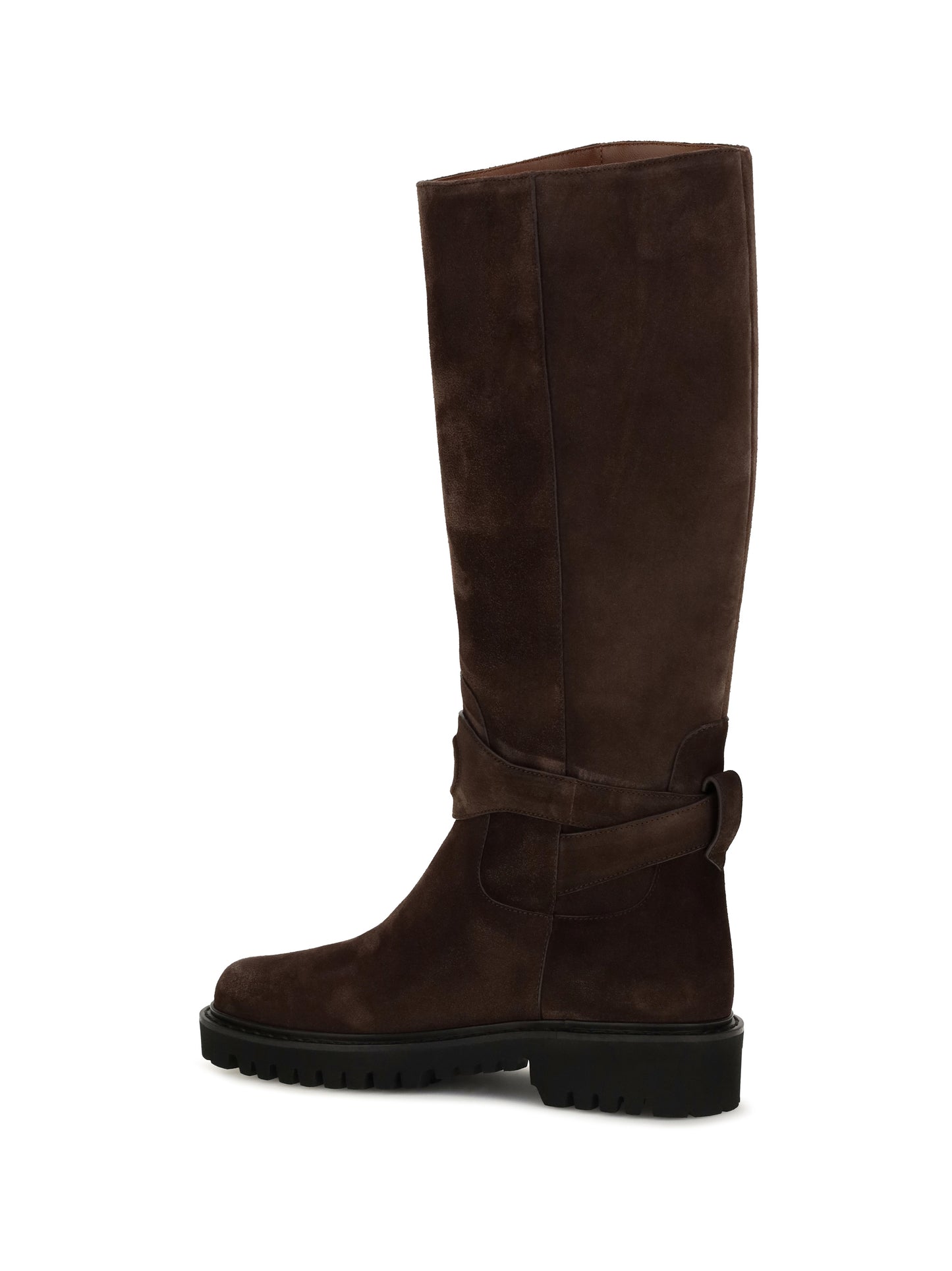 Valentino Garavani Women Vlogo Signature Suede High Boots VALENTINO GARAVANI