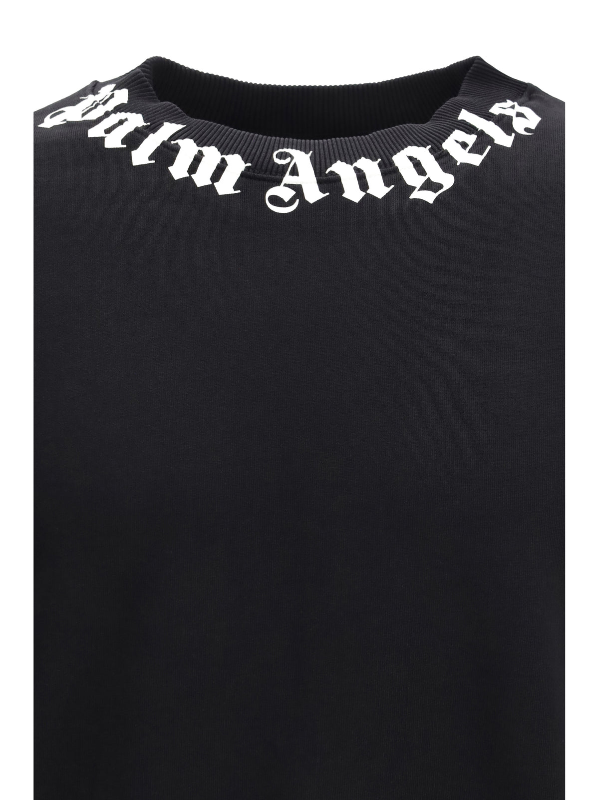Palm Angels Men Cotton Crewneck Sweatshirt With Logo PALM ANGELS