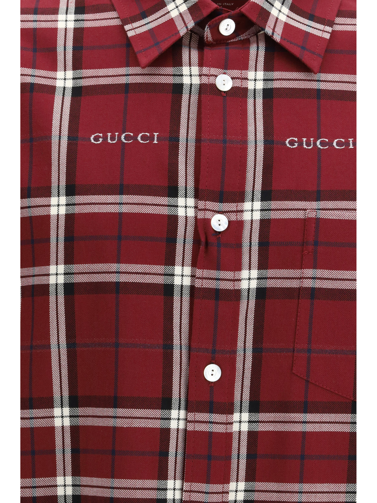 Gucci Men Multicolour Tartan Cotton Jacquard Shirt GUCCI