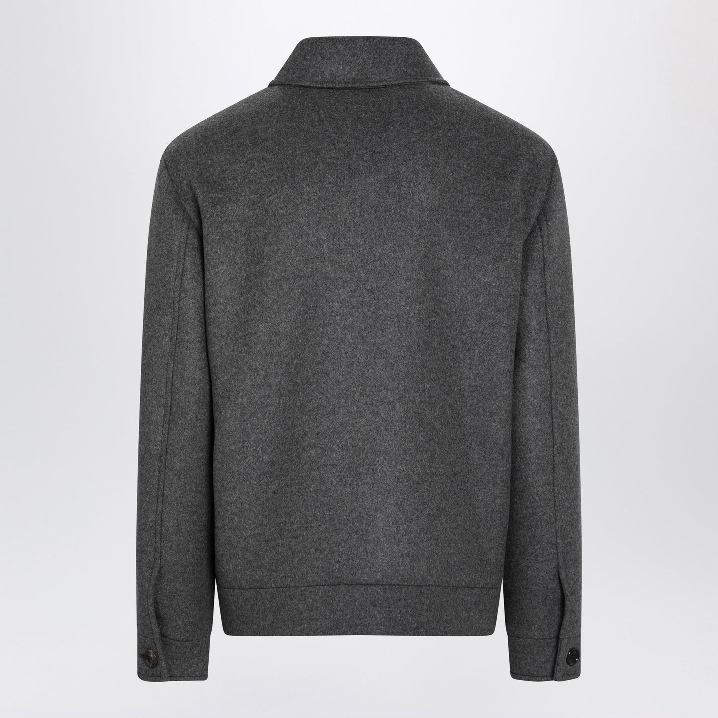 Valentino Grey Wool And Cashmere-Blend Overshirt Jacket Men VALENTINO