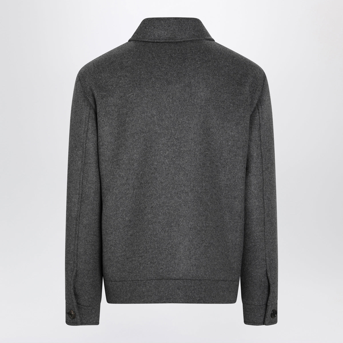 Valentino Grey Wool And Cashmere-Blend Overshirt Jacket Men VALENTINO