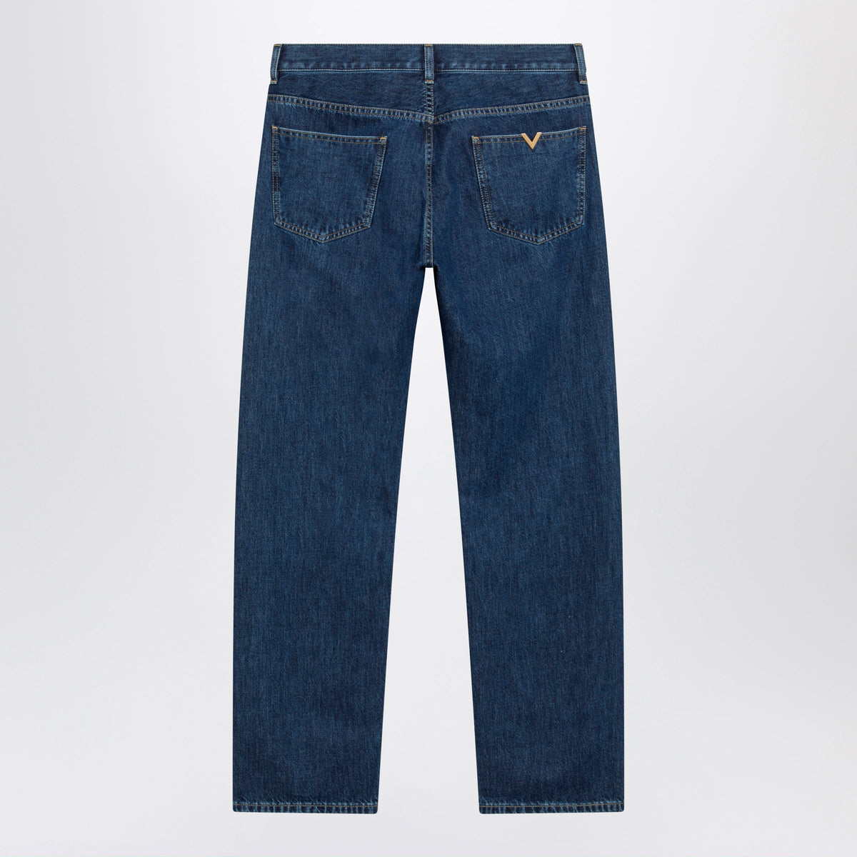Valentino Blue Jeans With Vlogo Detail Men VALENTINO