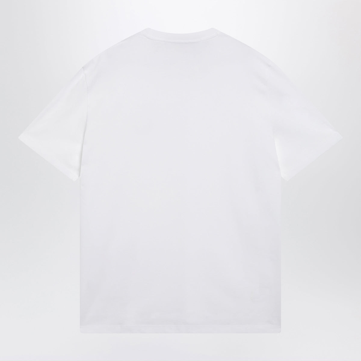 Valentino White Cotton T-Shirt With Vlogo Embroidery Men VALENTINO