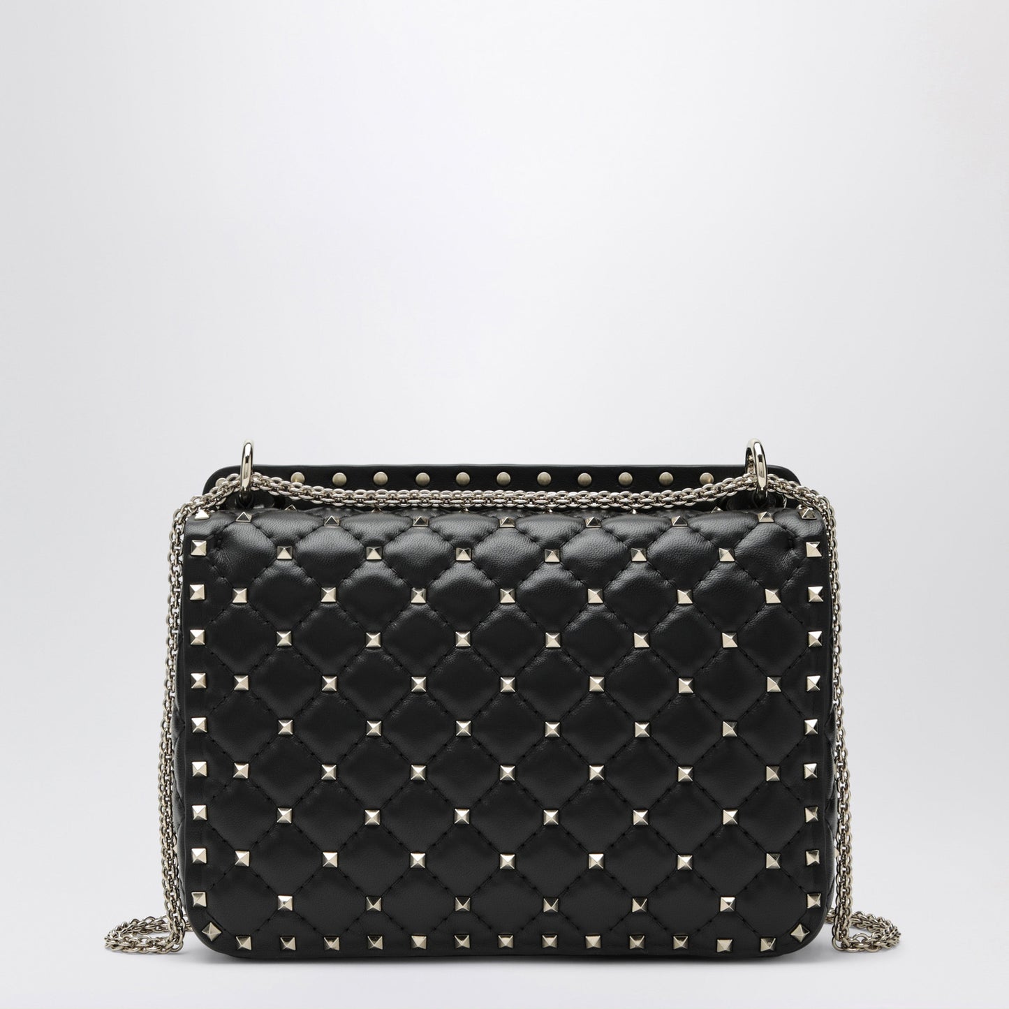 Valentino Garavani Medium Rockstud Spike Bag In Black Nappa Leather Women VALENTINO GARAVANI
