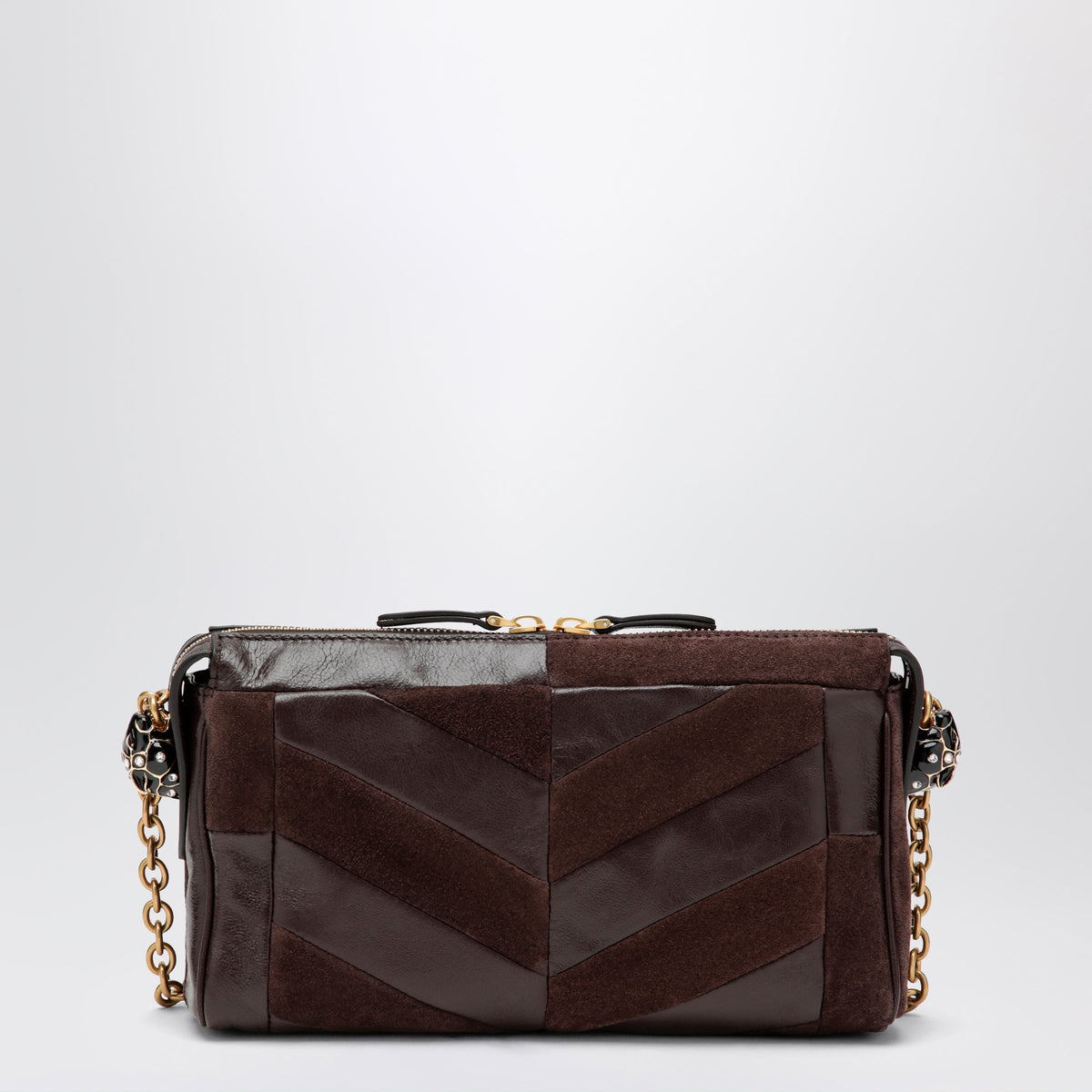 Valentino Garavani Panthea Small Shoulder Bag In Ebony Brown Women VALENTINO GARAVANI