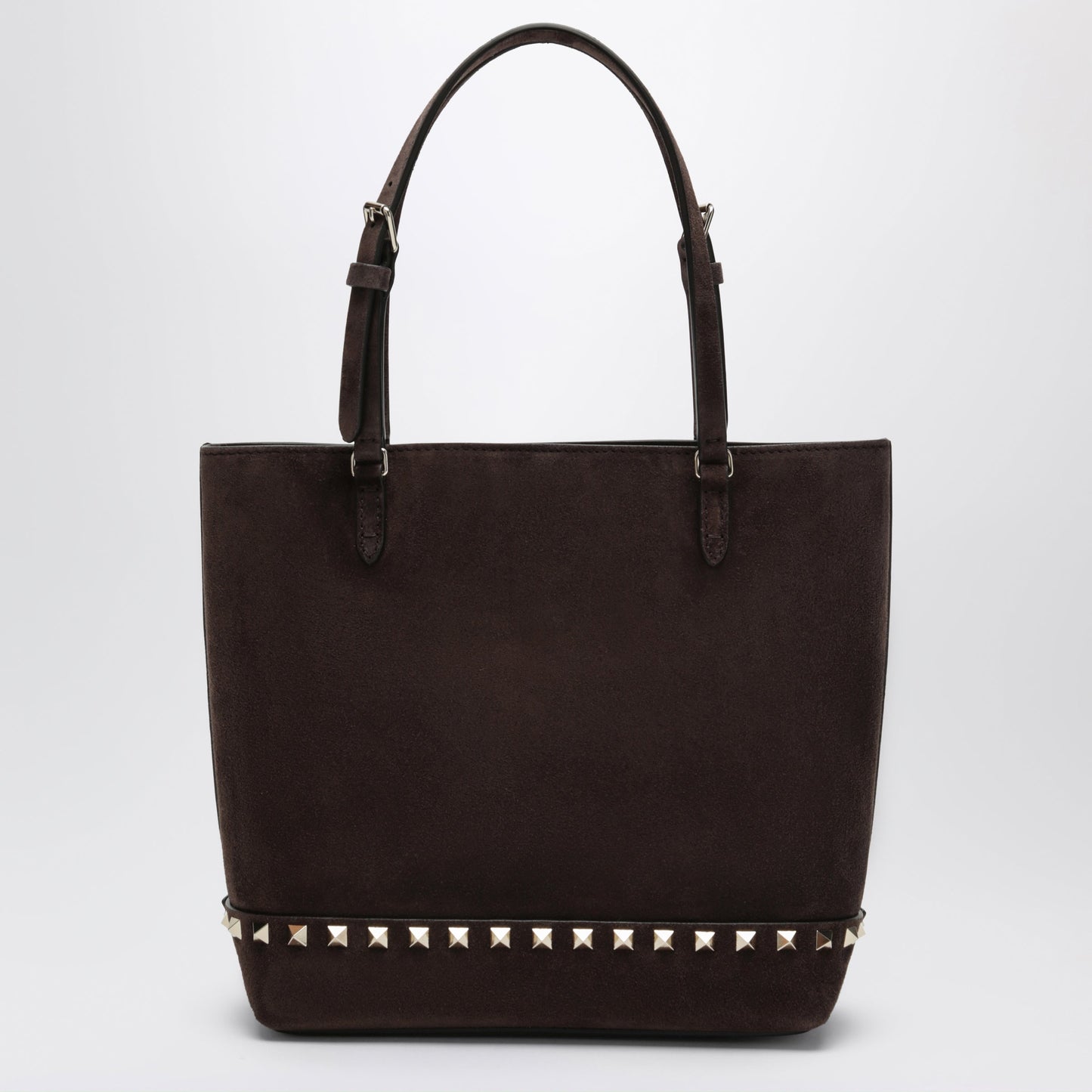 Valentino Garavani Brown Rockstud Bag In Suede Women VALENTINO GARAVANI