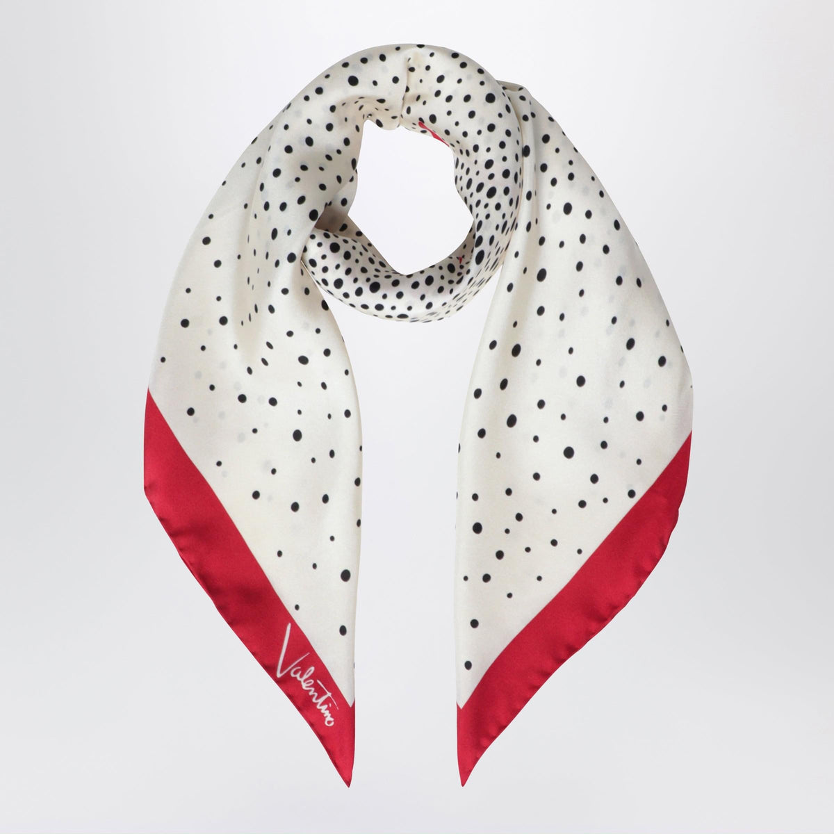 Valentino Garavani Little Stars Starry Silk Scarf Women Women VALENTINO GARAVANI