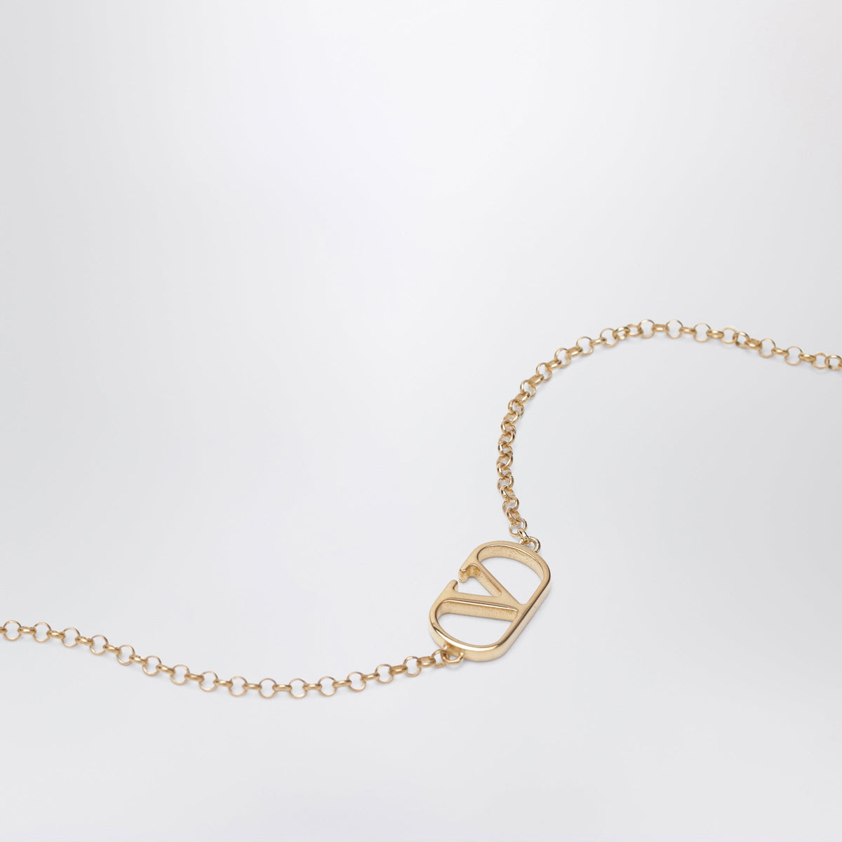 Valentino Garavani Vlogo Signature Bracelet In Gold-Tone Brass Women VALENTINO GARAVANI