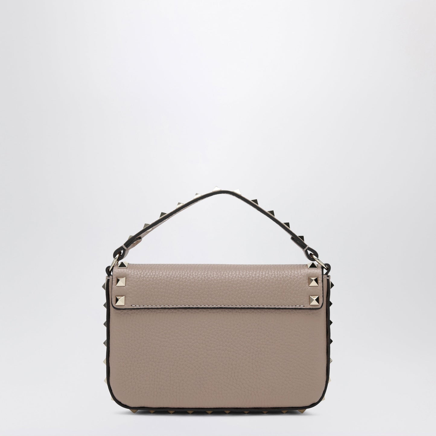 Valentino Garavani Rockstud Pouch In Grained Calf Leather, Powder Women VALENTINO GARAVANI