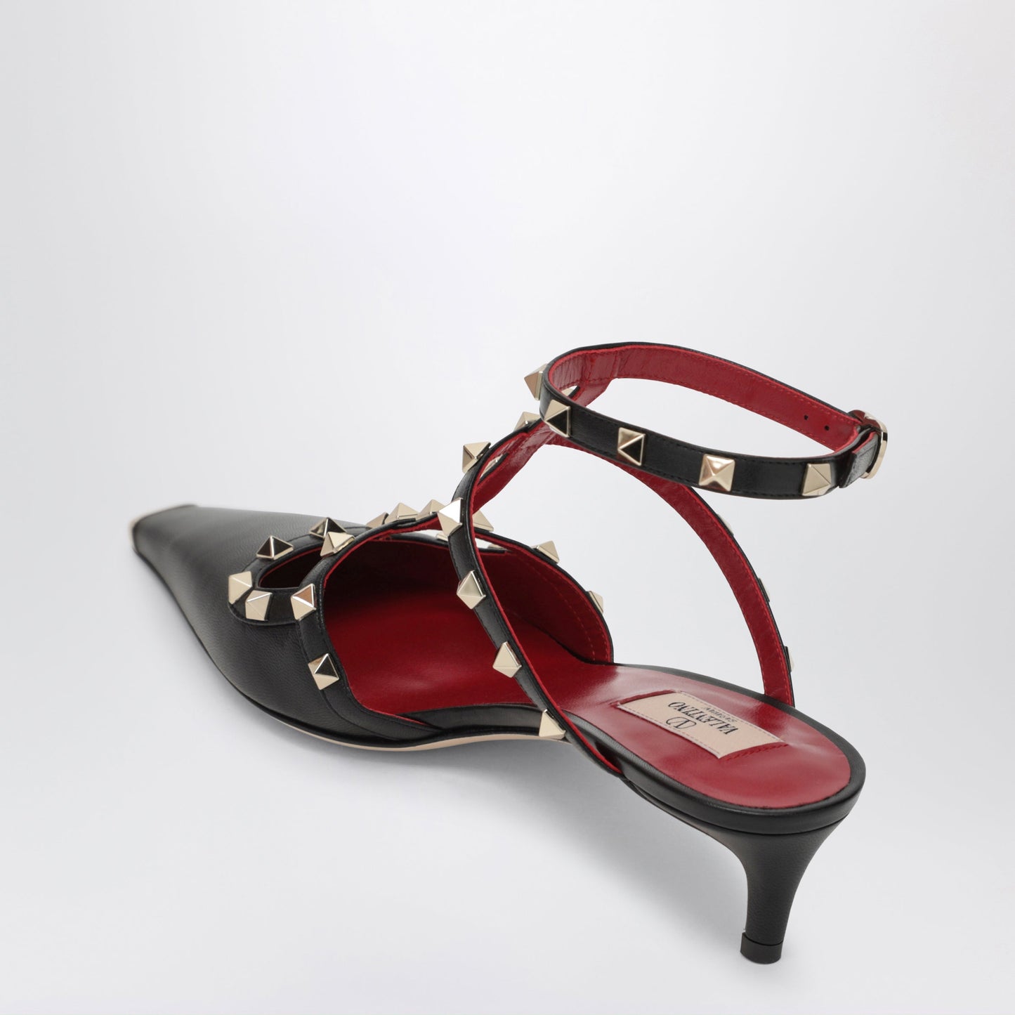 Valentino Garavani Rockstud Black Leather Pumps Women VALENTINO GARAVANI