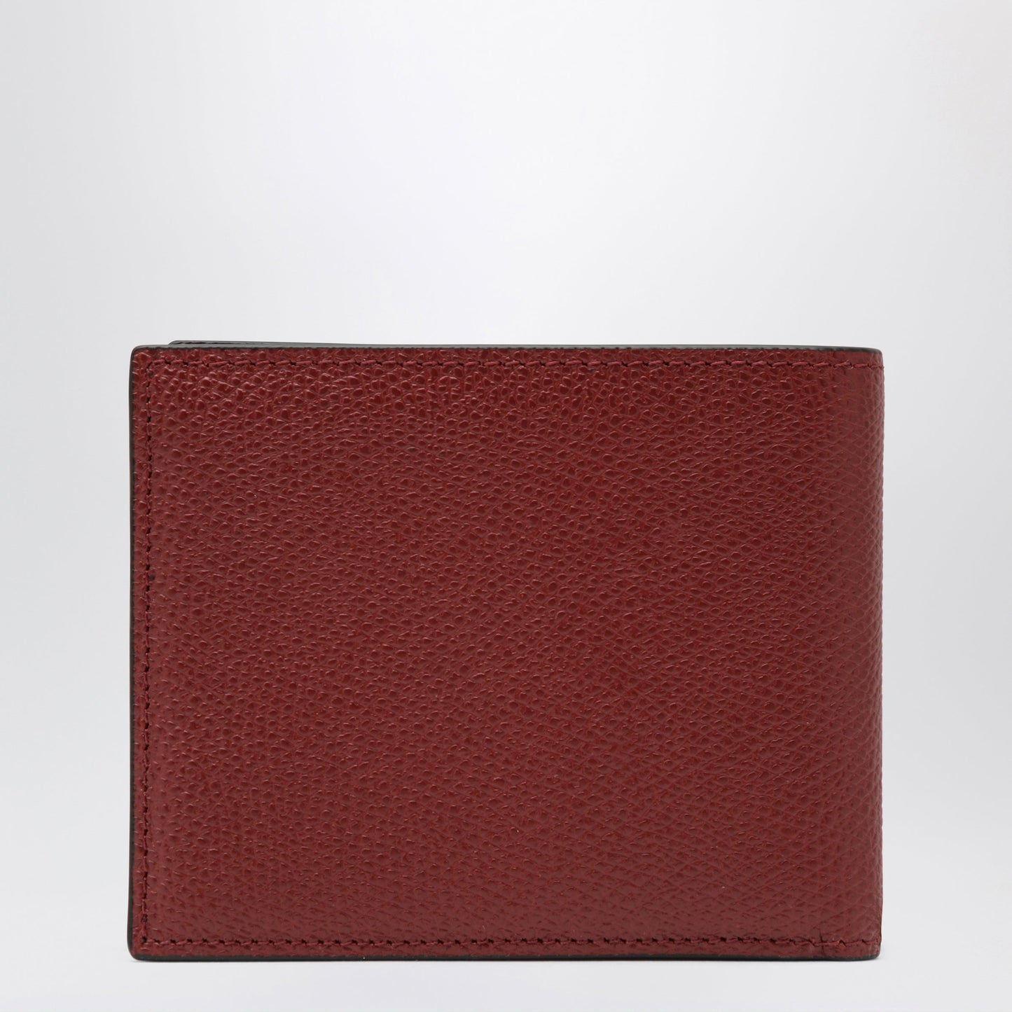 Valentino Garavani Dark Red Vlogo Signature Bi-Fold Wallet Men VALENTINO GARAVANI