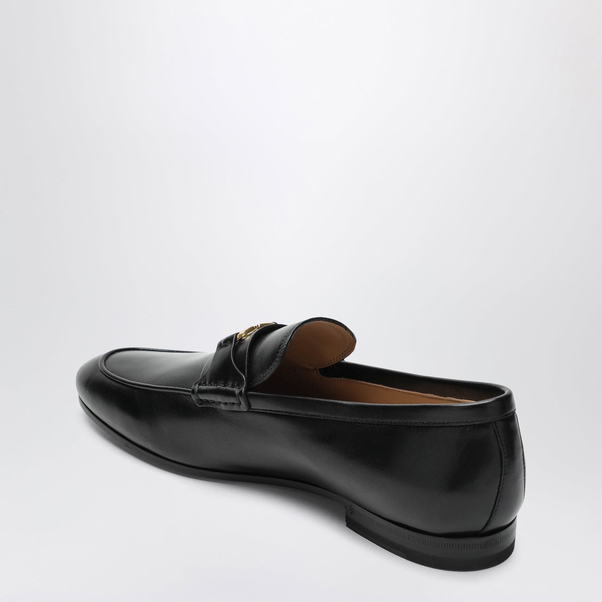 Valentino Garavani Black Vlogo Signature Loafers In Nappa Leather Men VALENTINO GARAVANI