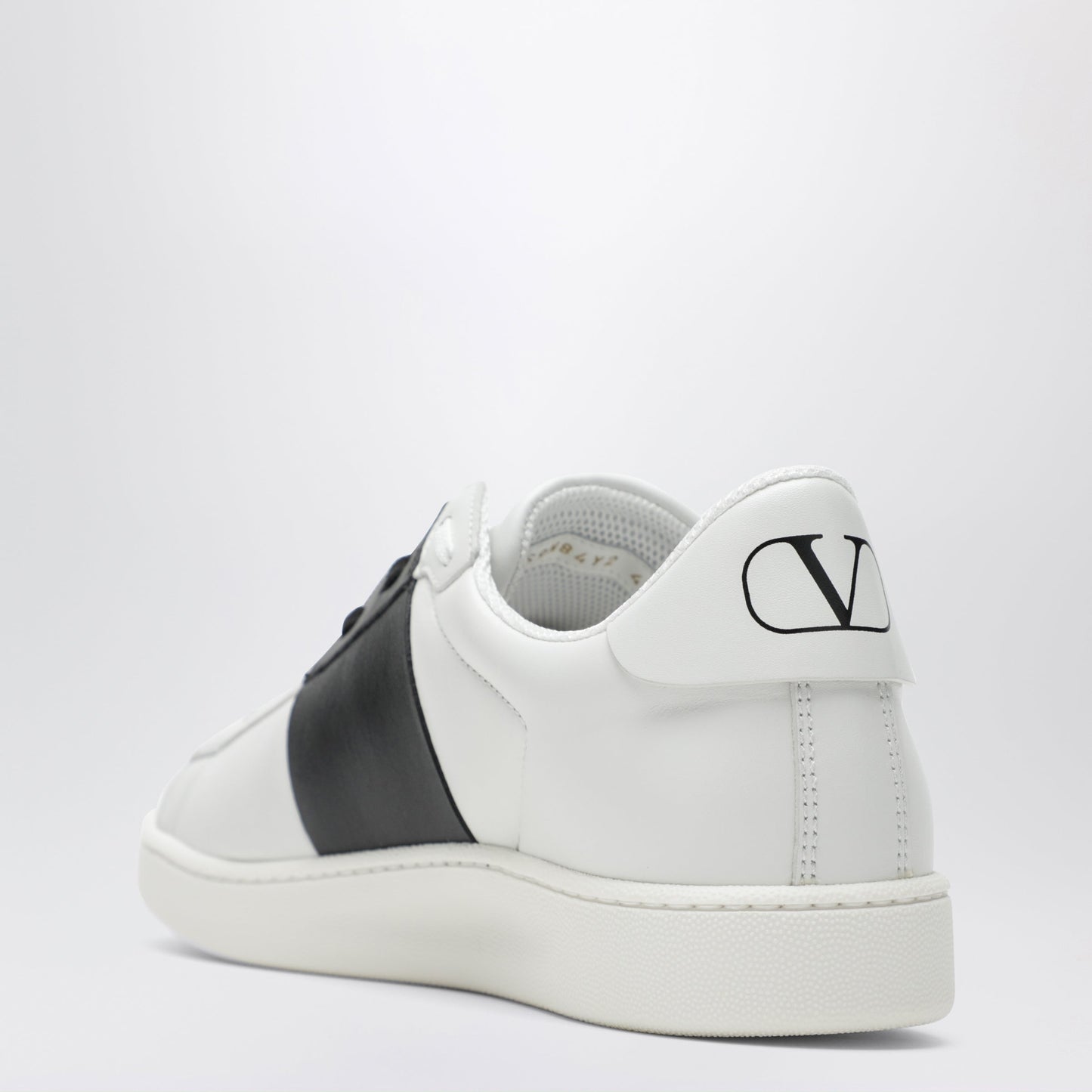 Valentino Garavani Open Royco Nappa Calfskin Sneakers In White/Black Men VALENTINO GARAVANI