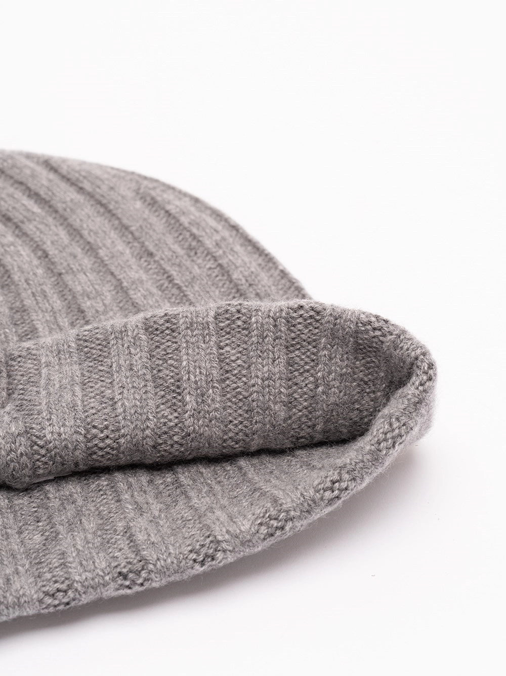 Brunello Cucinelli Men Cashmere Rib Knit Beanie BRUNELLO CUCINELLI