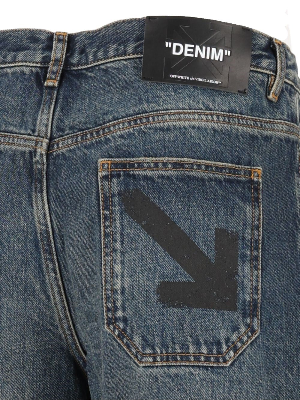 Off-White Men Half Arrow Slim-Fit Relaxed Jeans OFF-WHITE