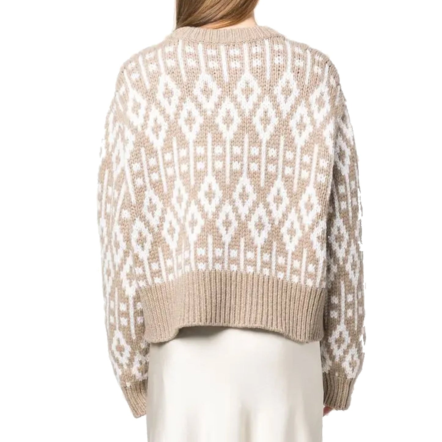 Brunello Cucinelli Jacquard Cashmere Sweater Women BRUNELLO CUCINELLI