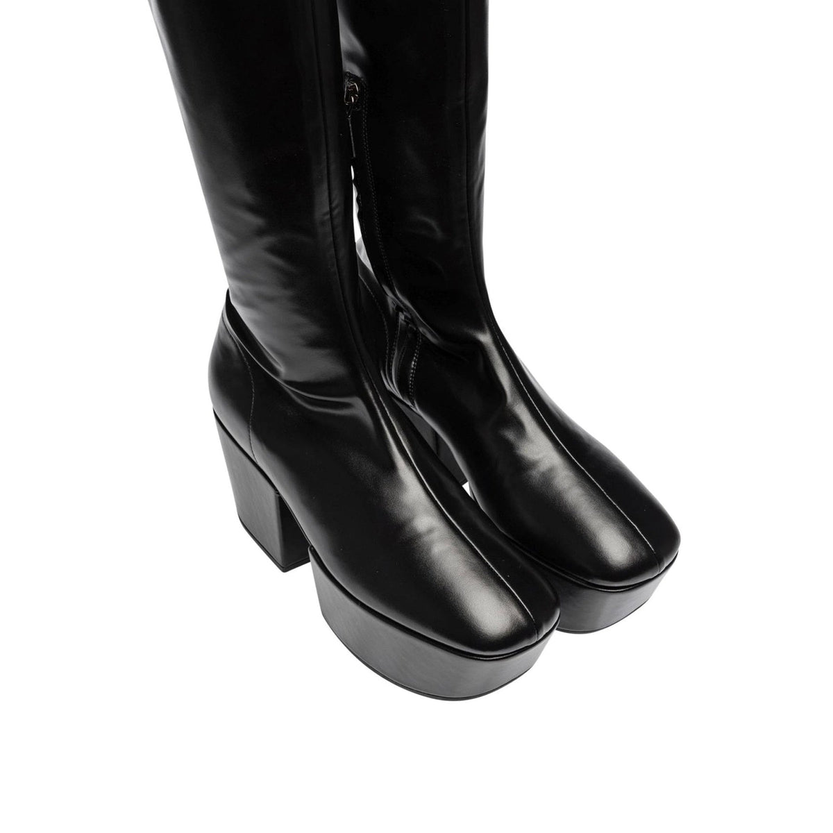 Prada Leather Platform Boots Women PRADA